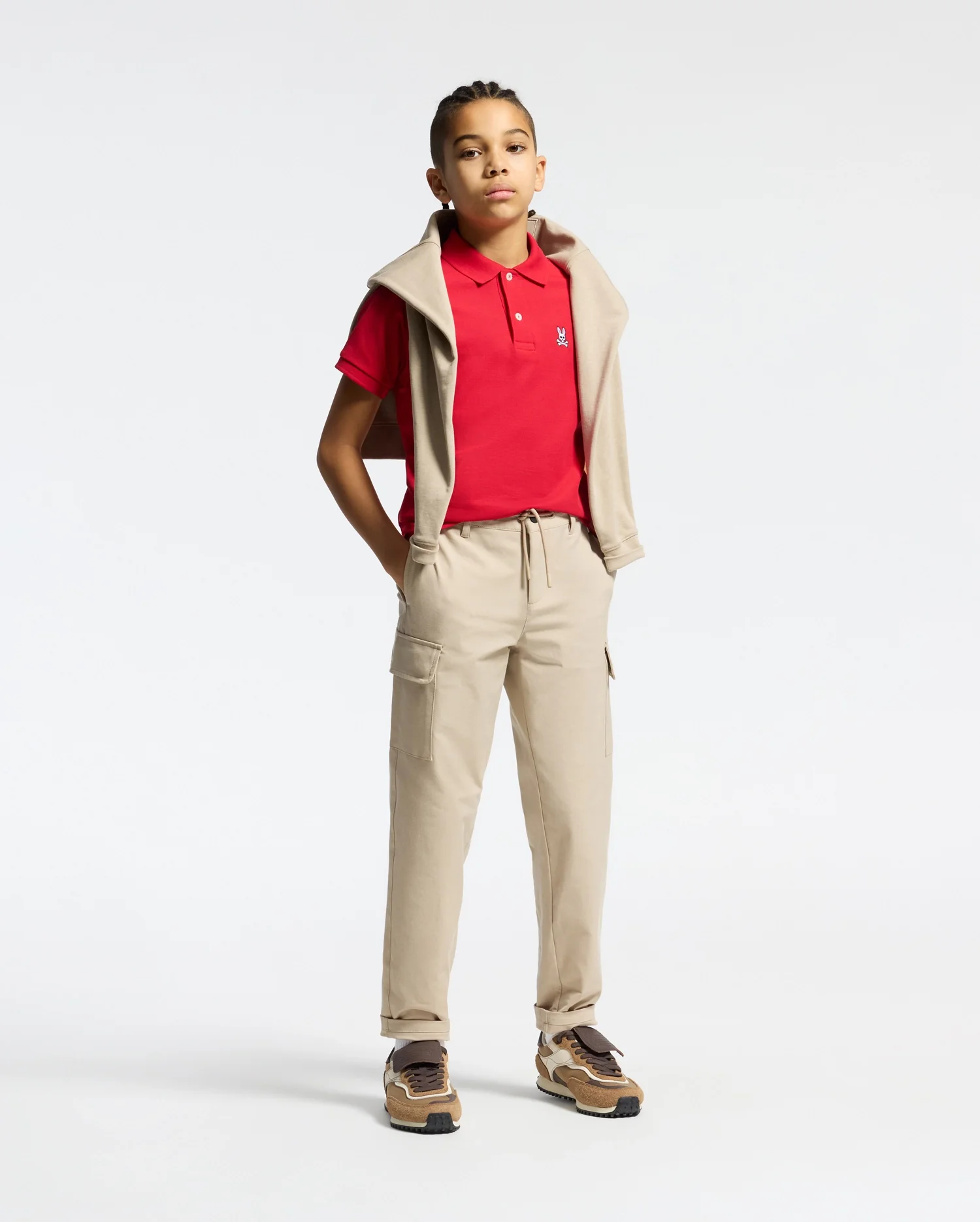 KIDS CLASSIC PIQUE POLO SHIRT - B0K001CRPC - Image 6
