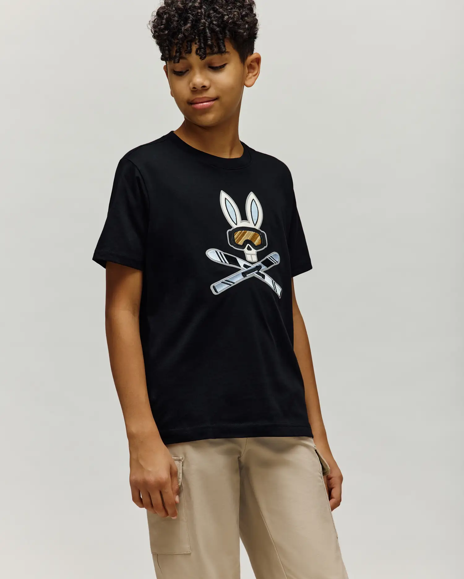 KIDS INDIGO BUNNY GRAPHIC TEE - KT0200106 - Image 4