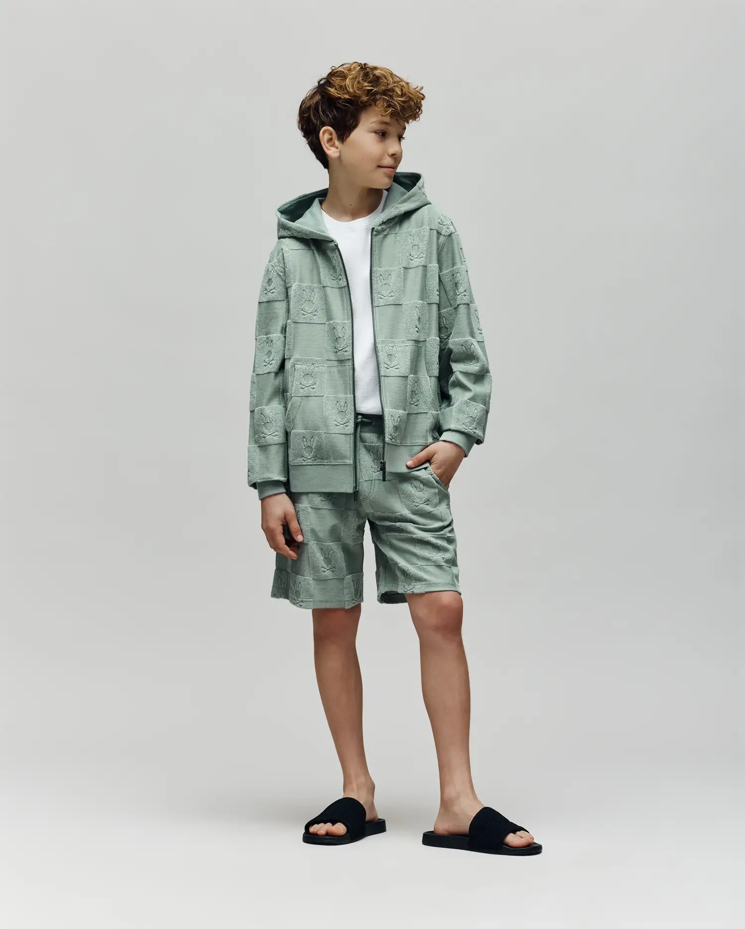KIDS KELVIN TOWEL TERRY SWEATSHORT 3 1/2"- 7 1/4" - KB0900002 - Image 8