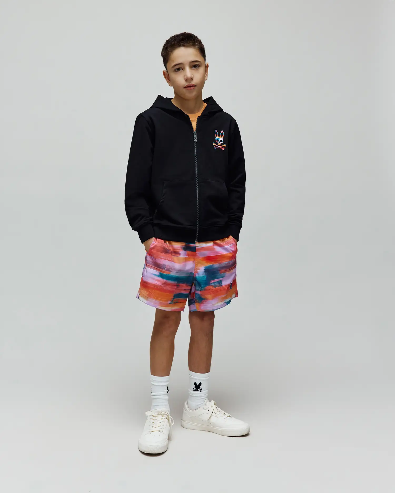 KIDS RAPHAEL FRENCH TERRY FULL ZIP HOODIE - KT0500069 - Image 4