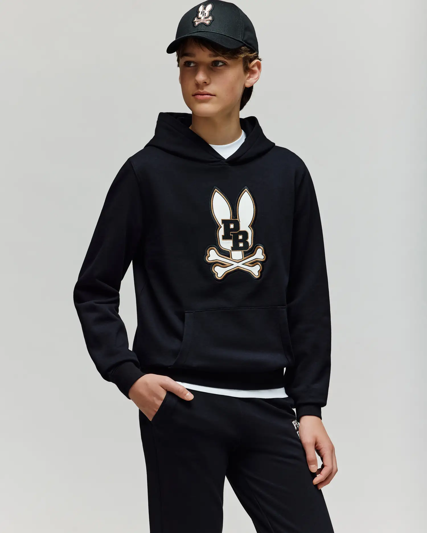 KIDS WADE CORD PATCH HOODIE - KT0500031 - Image 4