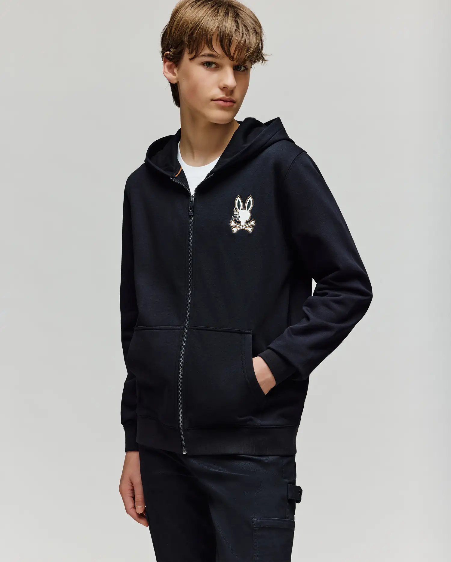 KIDS WADE CORD PATCH ZIP HOODIE - KT0500016 - Image 10
