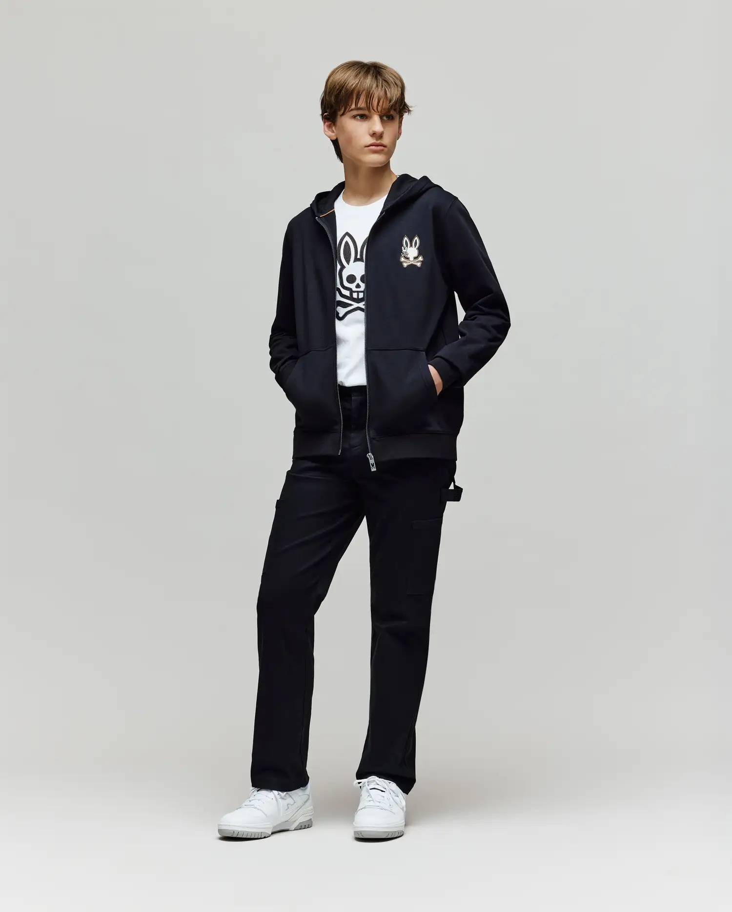 KIDS WADE CORD PATCH ZIP HOODIE - KT0500016 - Image 11