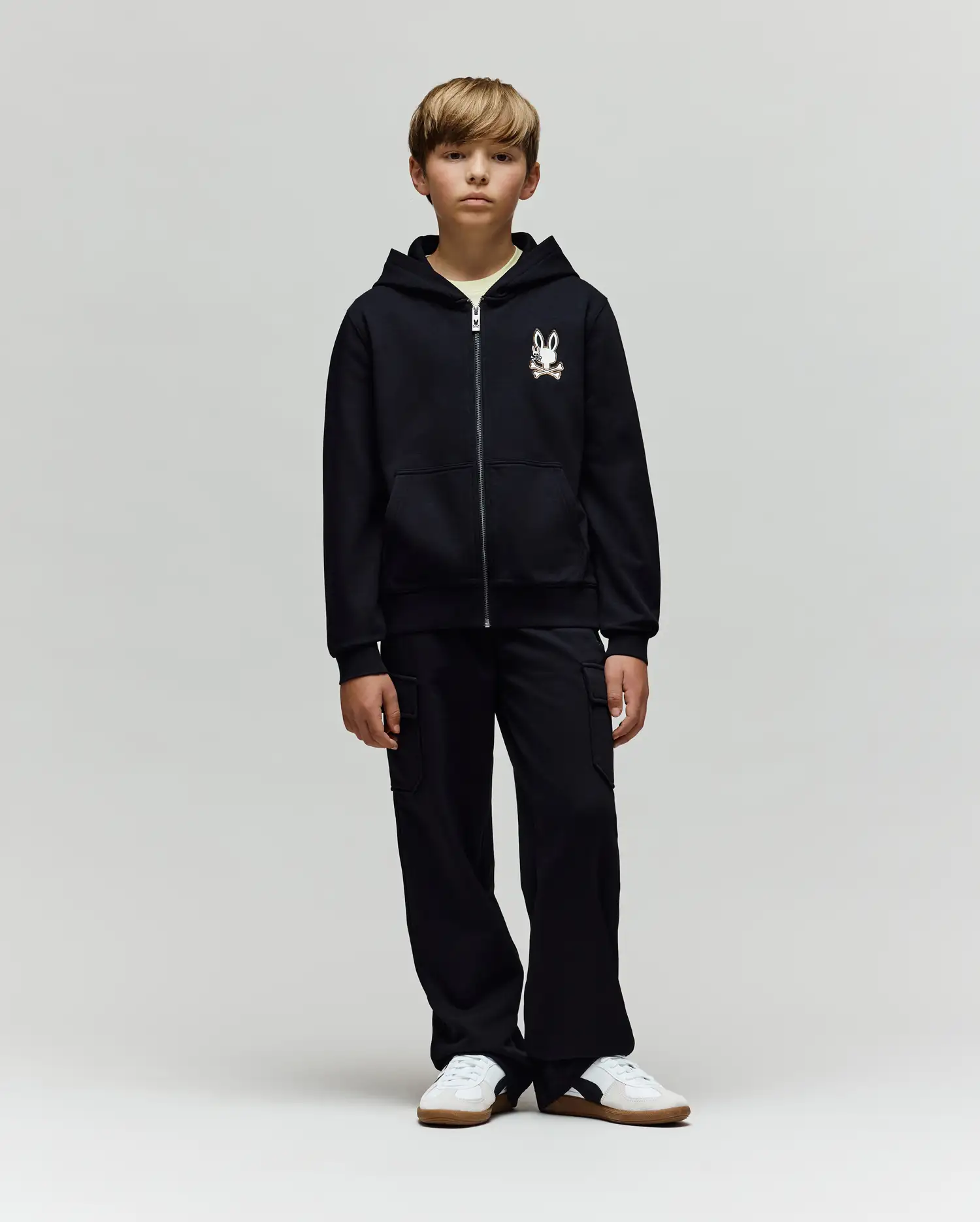 KIDS WADE CORD PATCH ZIP HOODIE - KT0500016 - Image 5
