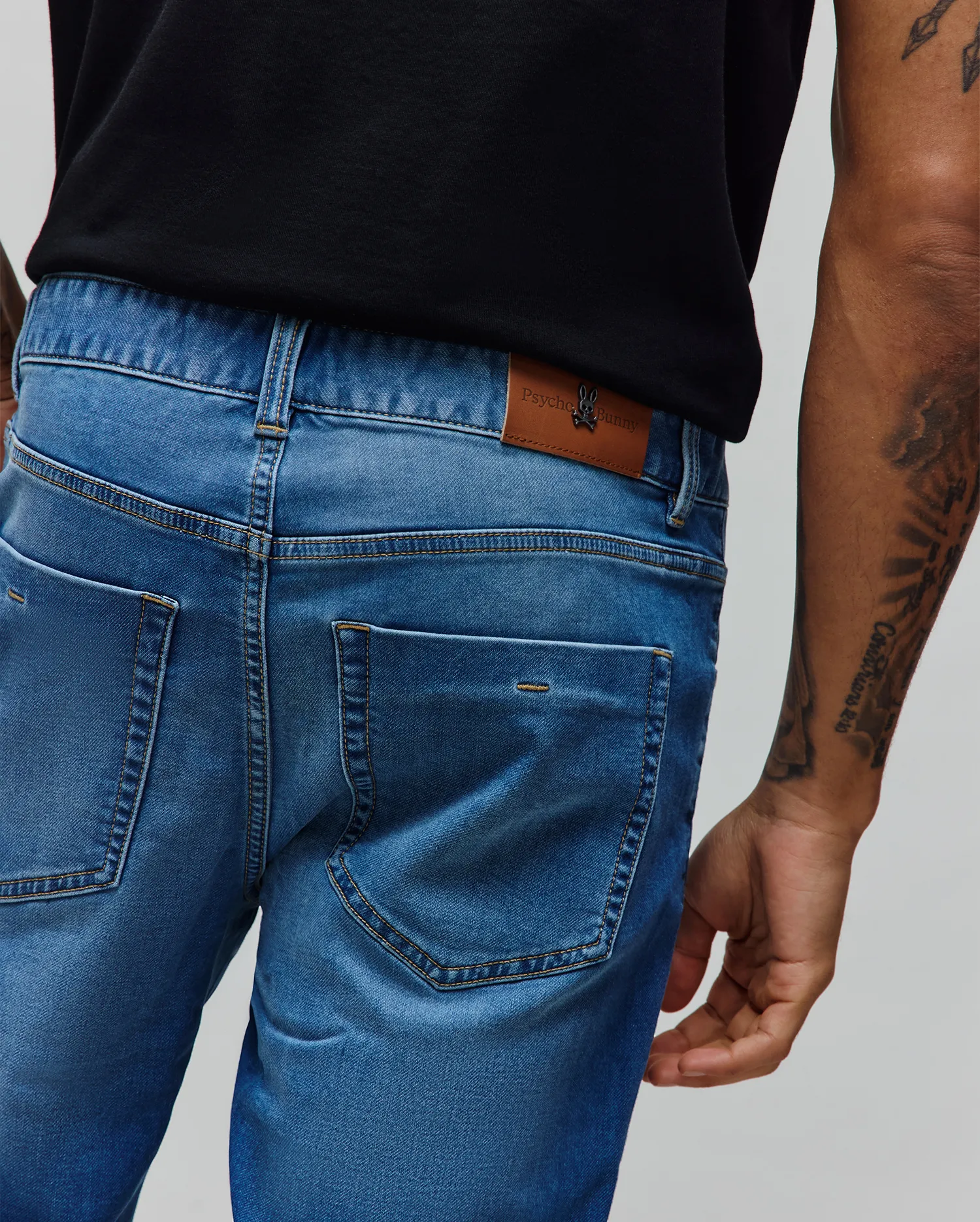 MENS ACE KNIT STRAIGHT LEG DENIM PANT 32 L - MB0600034 - Image 4