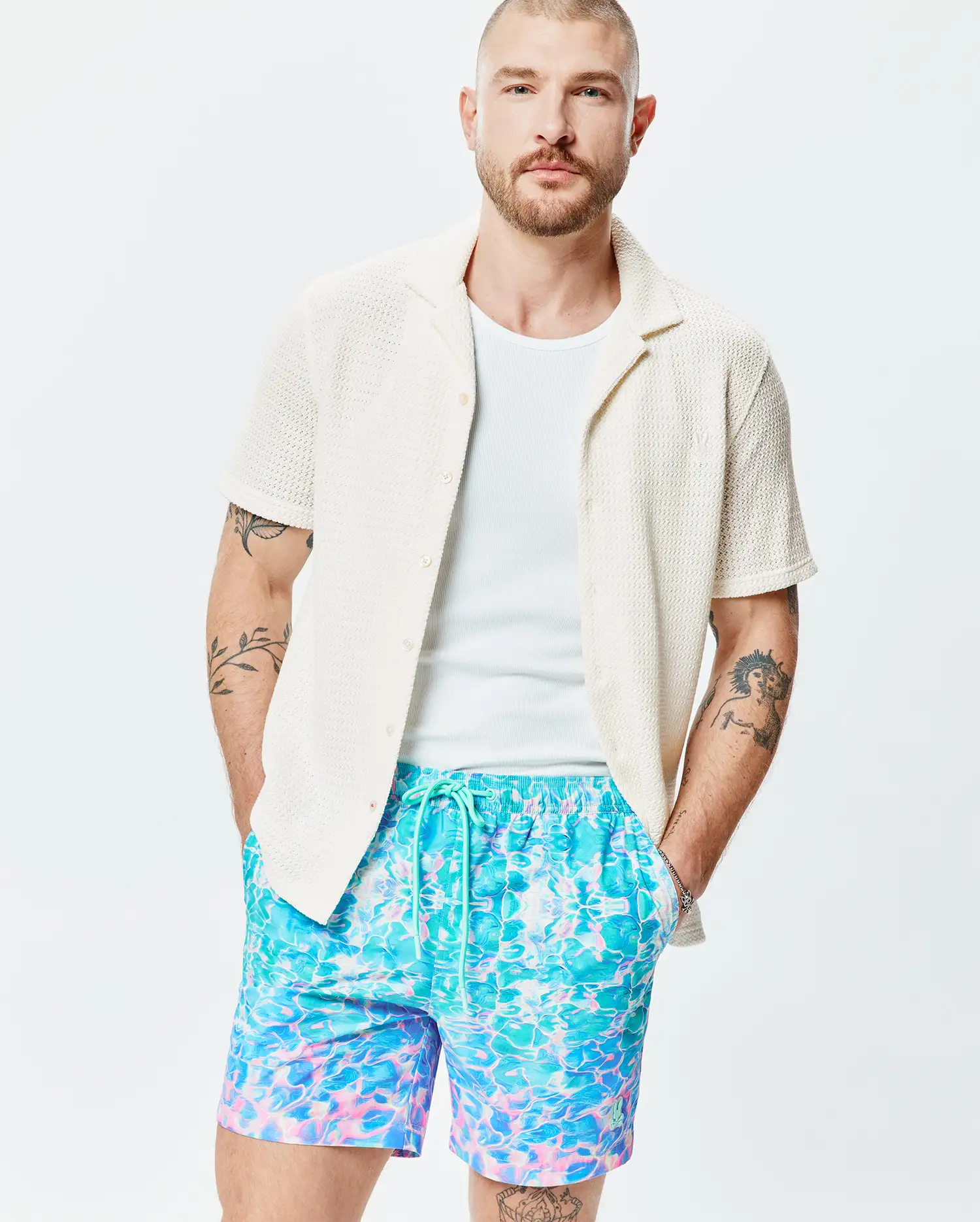 MENS ACHILLE CROCHET SHIRT - MT0300169 - Image 2