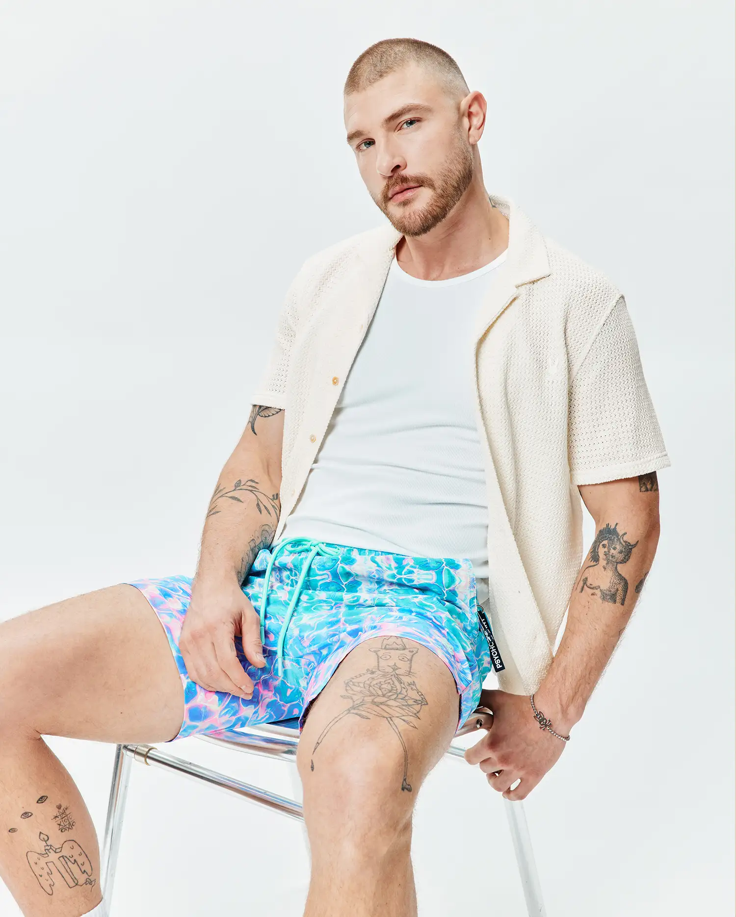 MENS ACHILLE CROCHET SHIRT - MT0300169 - Image 4
