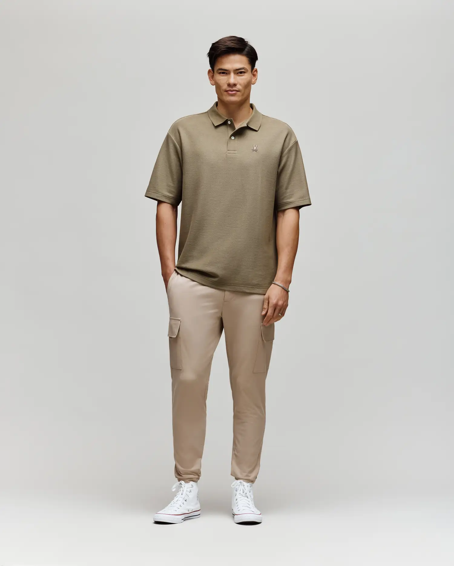 MENS BENNY OVERSIZED PIQUE POLO SHIRT - MT0100105 - Image 4