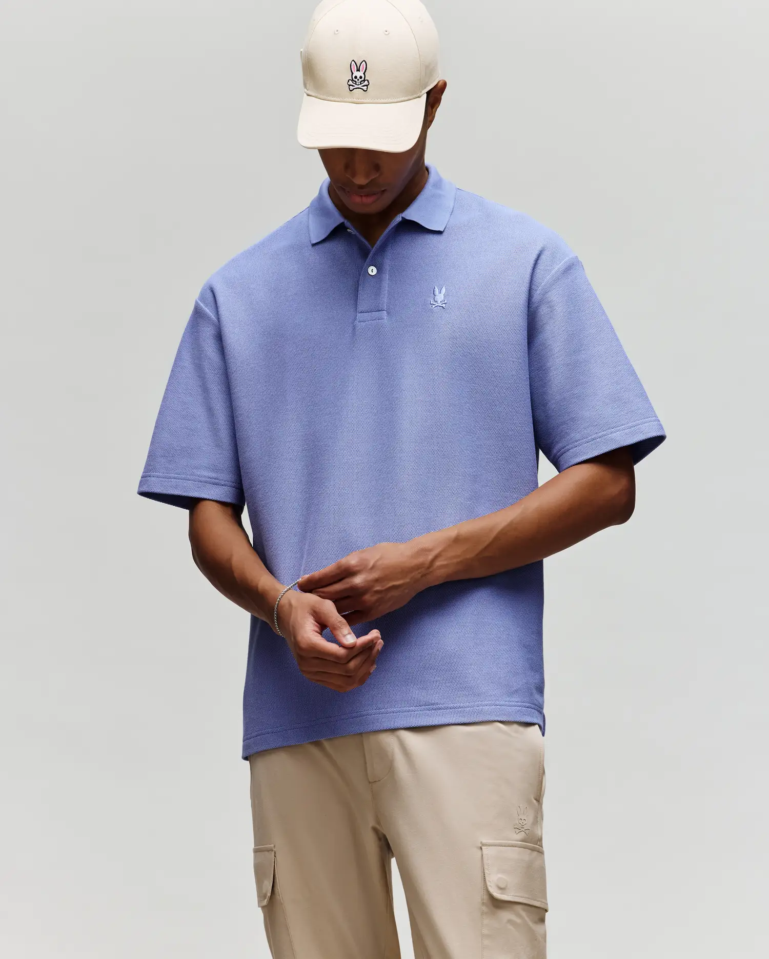 MENS BENNY OVERSIZED PIQUE POLO SHIRT - MT0100105 - Image 3