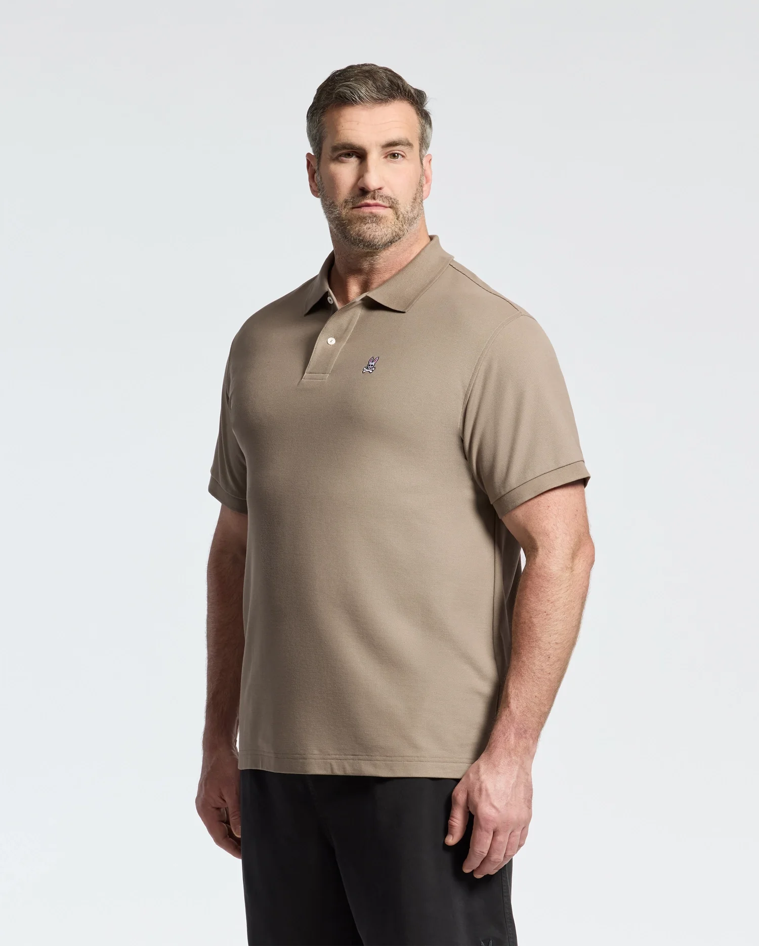 MENS BIG AND TALL CLASSIC PIQUE POLO SHIRT - B9K001CRPC - Image 4
