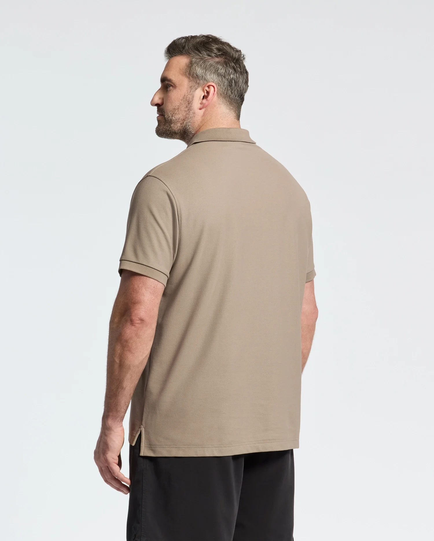 MENS BIG AND TALL CLASSIC PIQUE POLO SHIRT - B9K001CRPC - Image 5