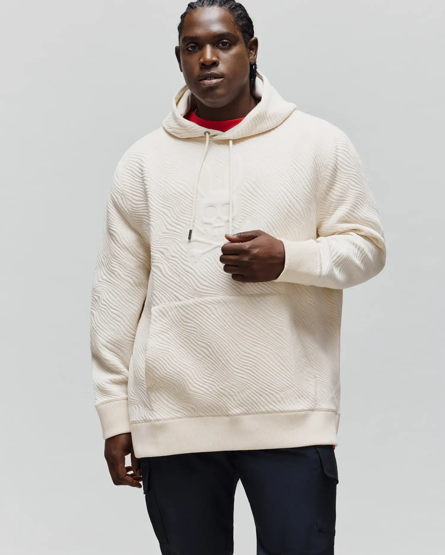 BIG AND TALL KENDRICK TEXTURED HOODIE - BT0500007 - Image 3