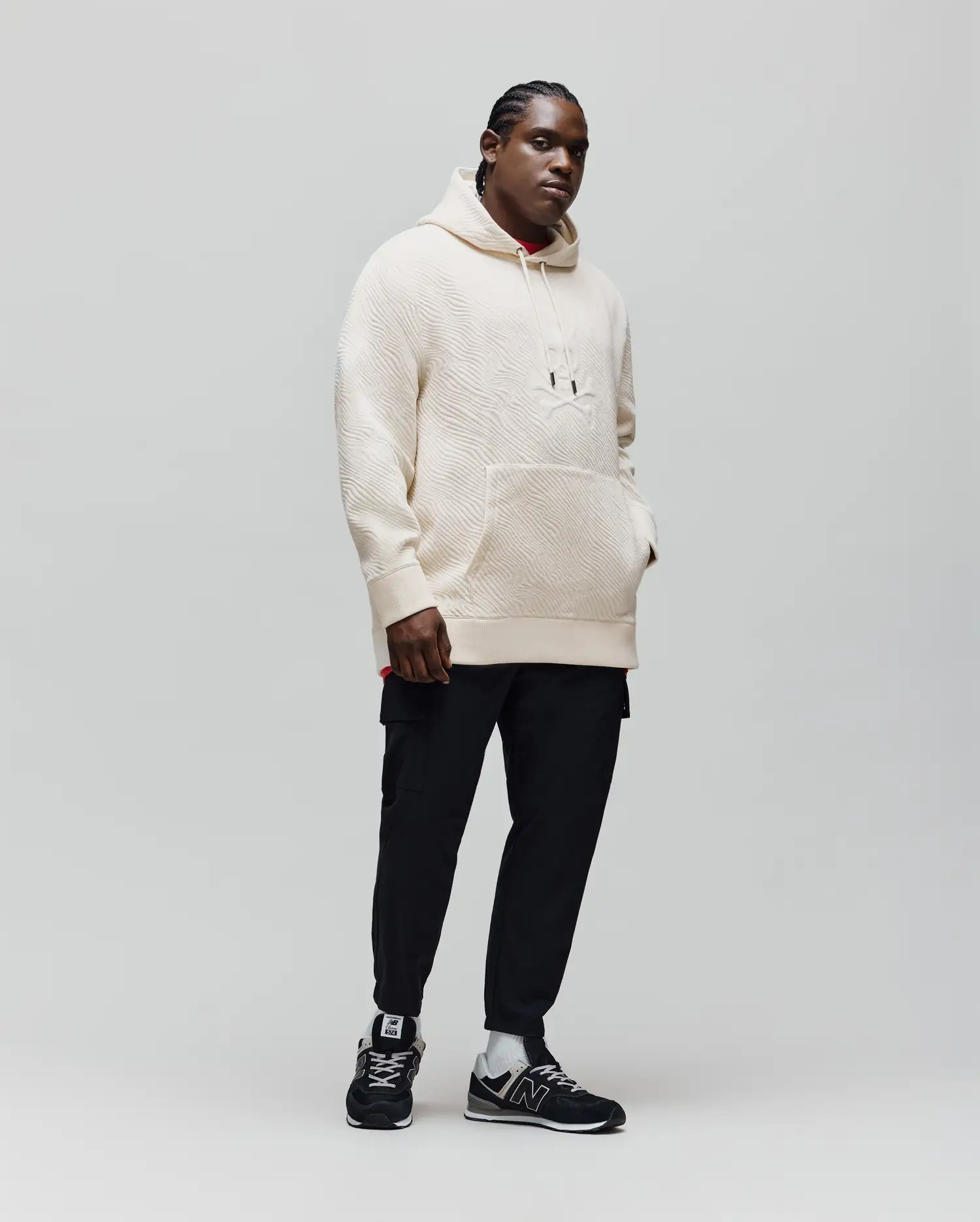BIG AND TALL KENDRICK TEXTURED HOODIE - BT0500007 - Image 4