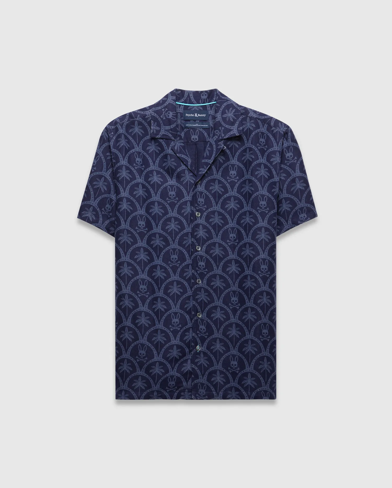 MENS BRAD ALL OVER PRINT LINEN BLEND SHIRT - MT0300133