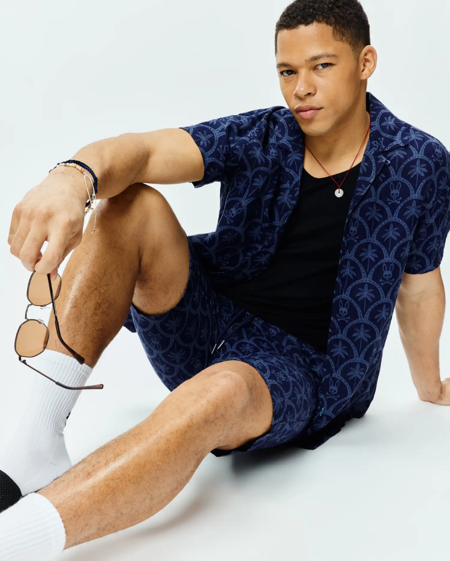 MENS BRAD ALL OVER PRINT LINEN BLEND SHIRT - MT0300133 - Image 4