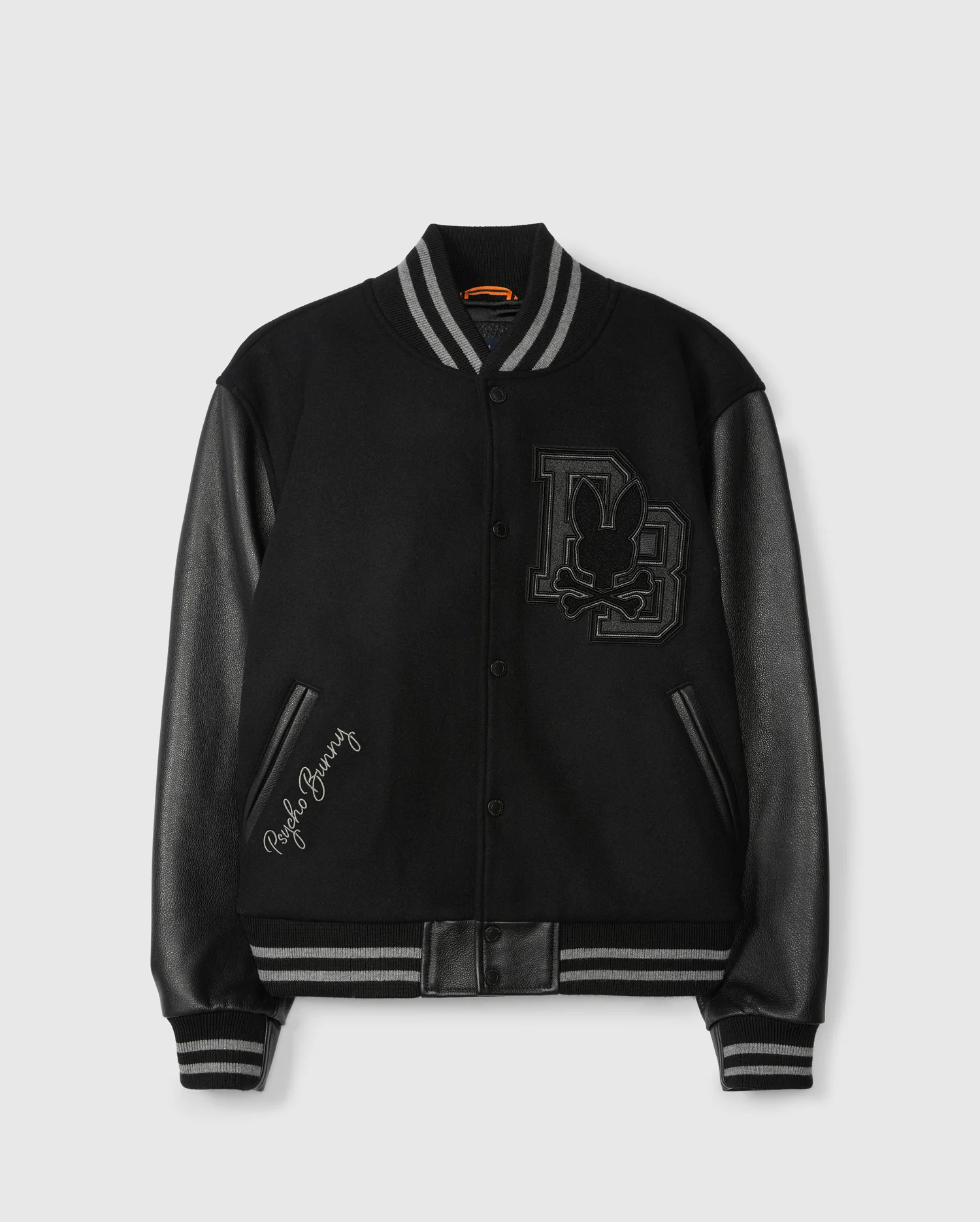 MENS BRAYDEN WOOL LEATHER VARSITY BOMBER - B6J876D200 - Image 8