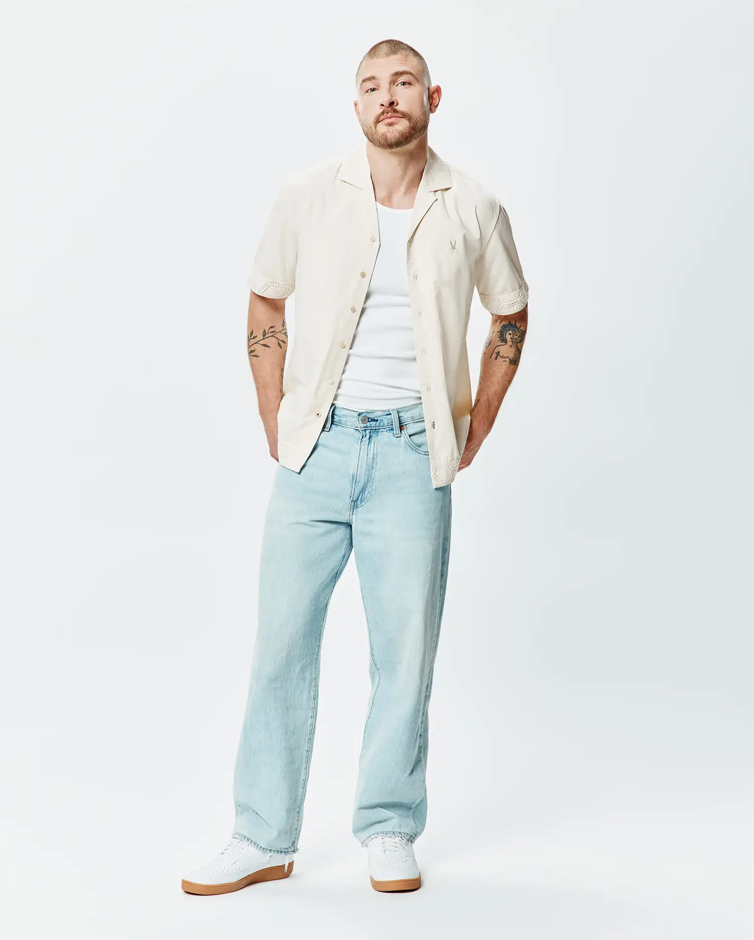 MENS BRENNAN CROCHET SHIRT - MT0300138 - Image 4