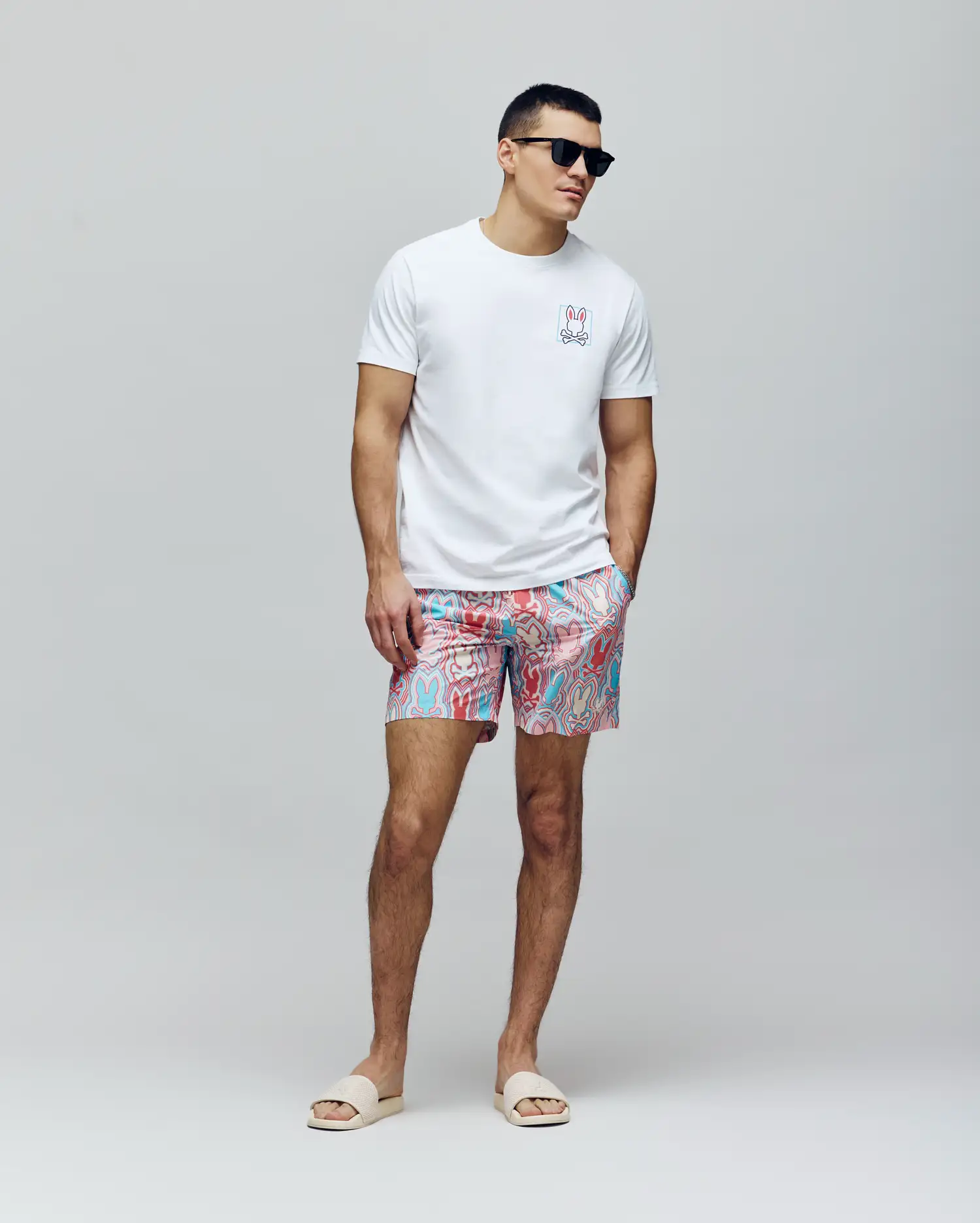 MENS CHUCK ALL OVER PRINT LIGHTWEIGHT SWIM TRUNK 6" - MB1000003 - Image 4