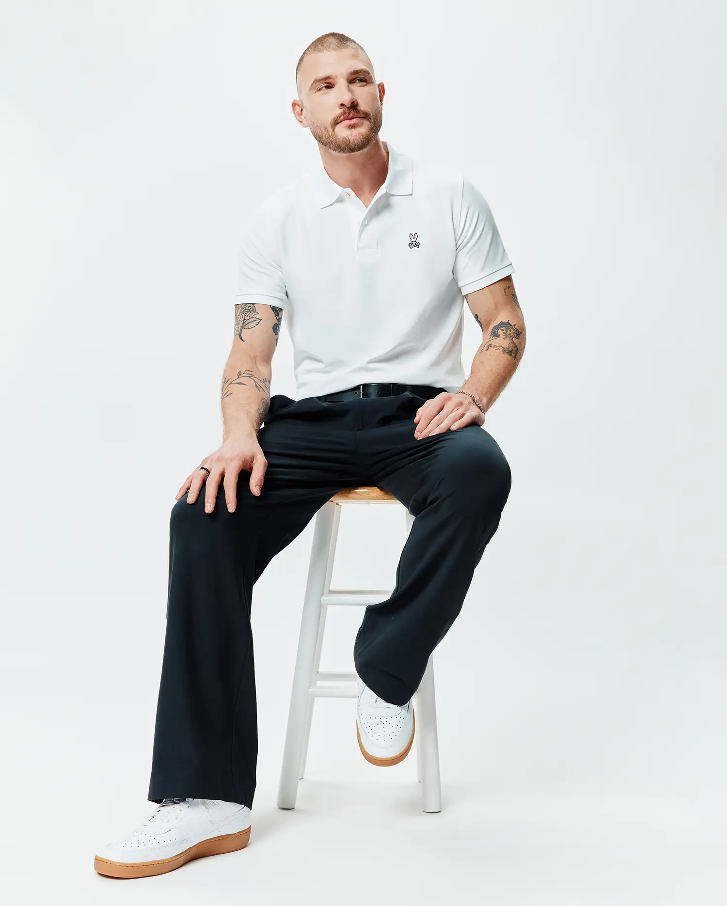 MENS CLASSIC PIQUE POLO SHIRT - B6K001ARPC - Image 4
