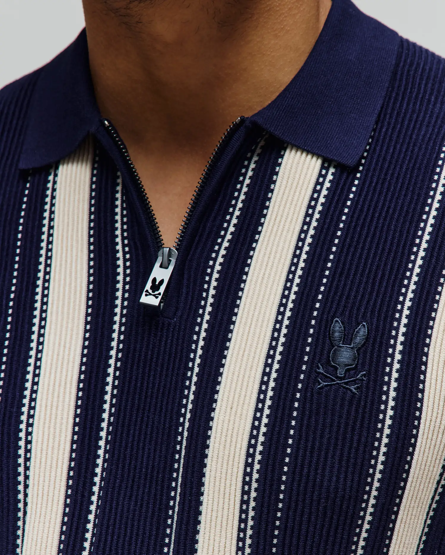 MENS CLIFF KNIT ZIP POLO - MT0100210 - Image 2