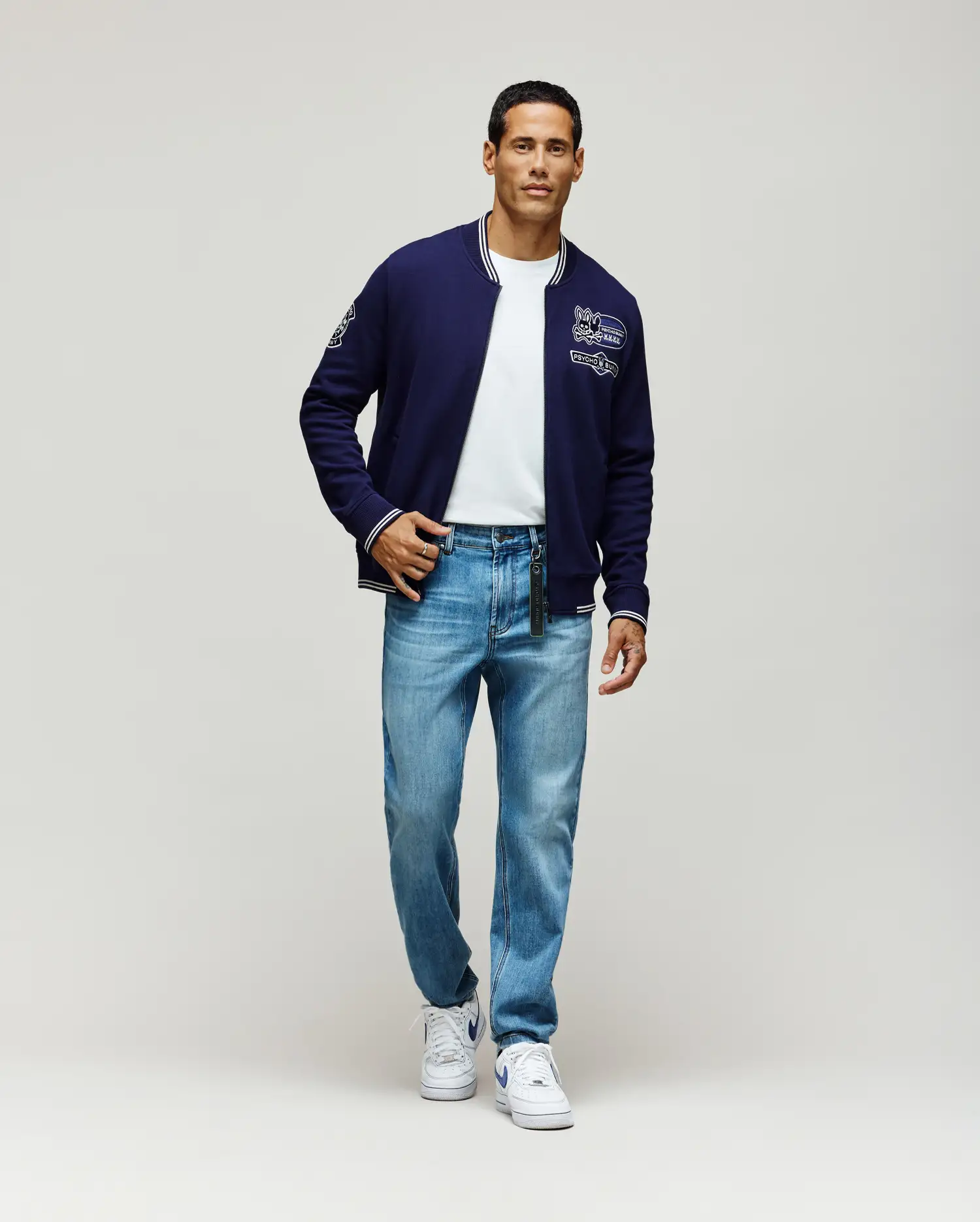 MENS DESMOND PIQUE KNIT BOMBER - MO1100018 - Image 5