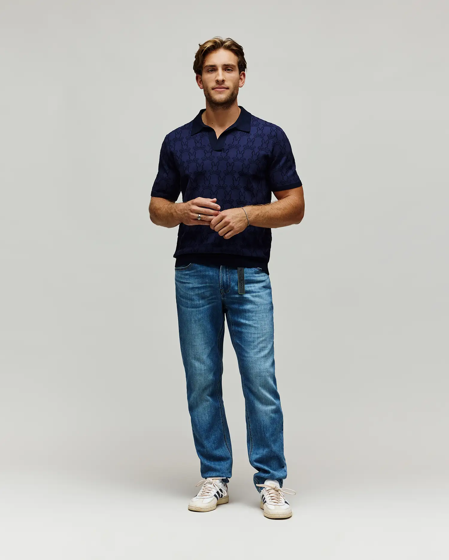 MENS ELDEN JOHNNY COLLAR POLO - MT0100157 - Image 4