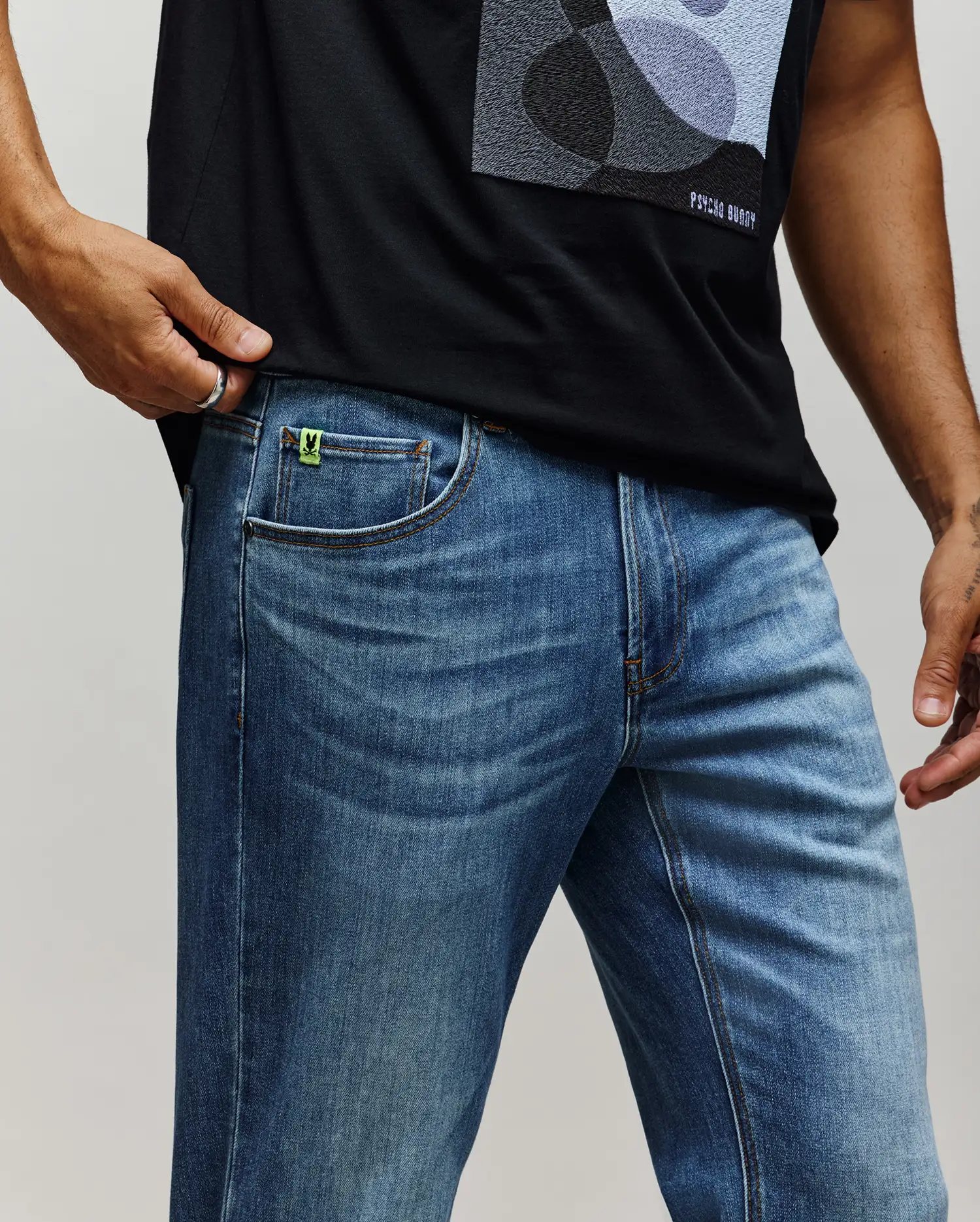 MENS EMERSON SLIM FIT DENIM PANT 32 L - MB0600020 - Image 3