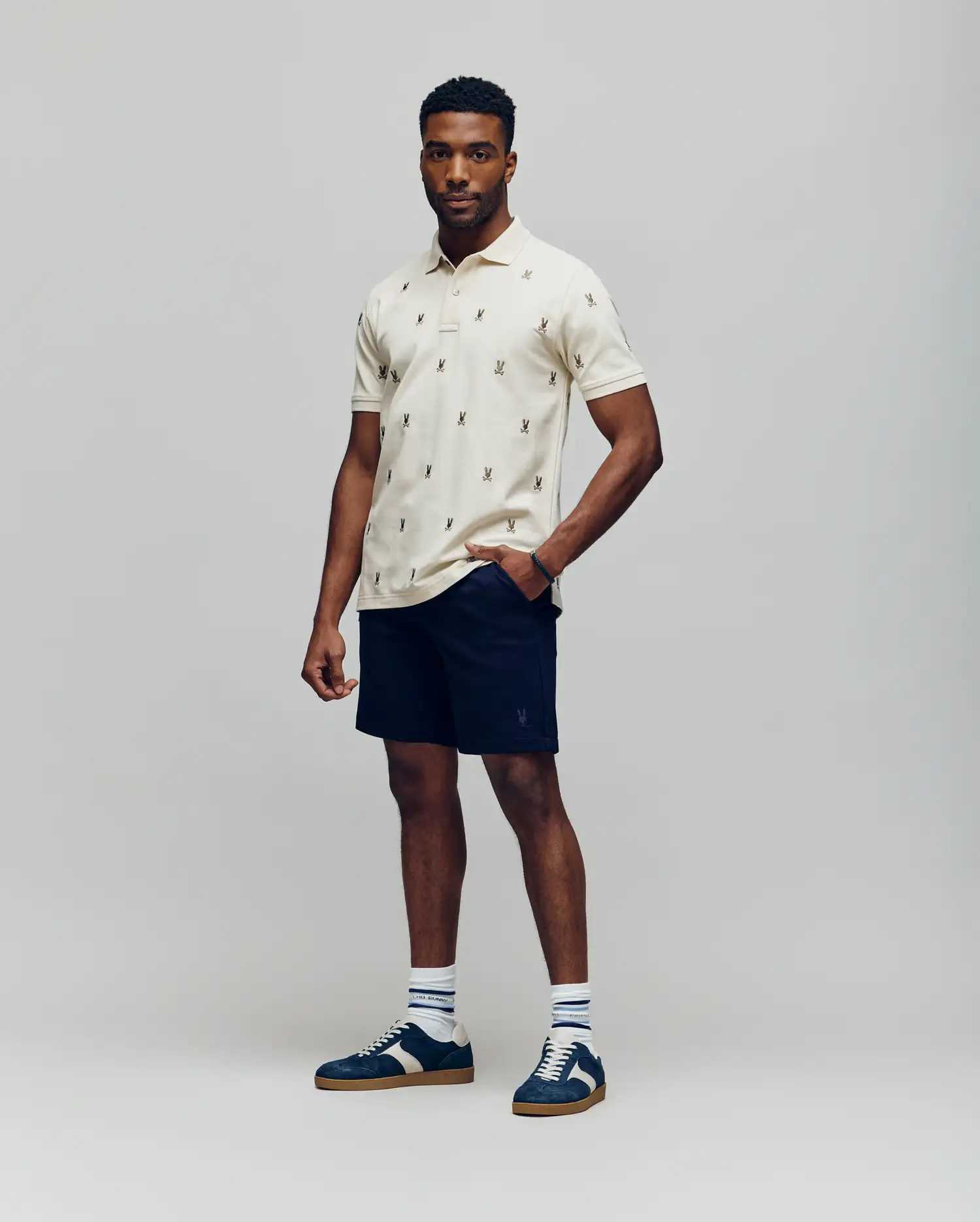 MENS HOLLAND ALL OVER BUNNY PIQUE POLO - B6K618F200 - Image 5