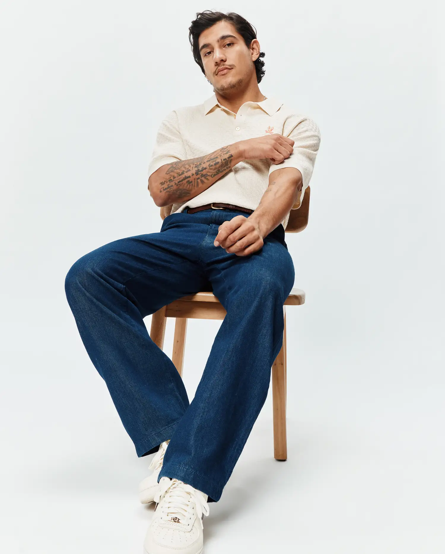 MENS JACE OVERSIZED KNIT POLO - MT0100200 - Image 3