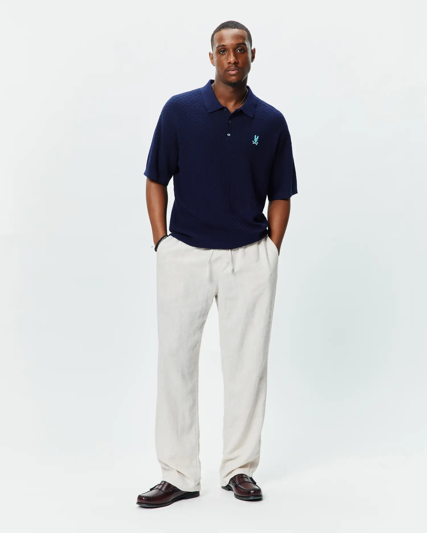 MENS JACE OVERSIZED KNIT POLO - MT0100200 - Image 4