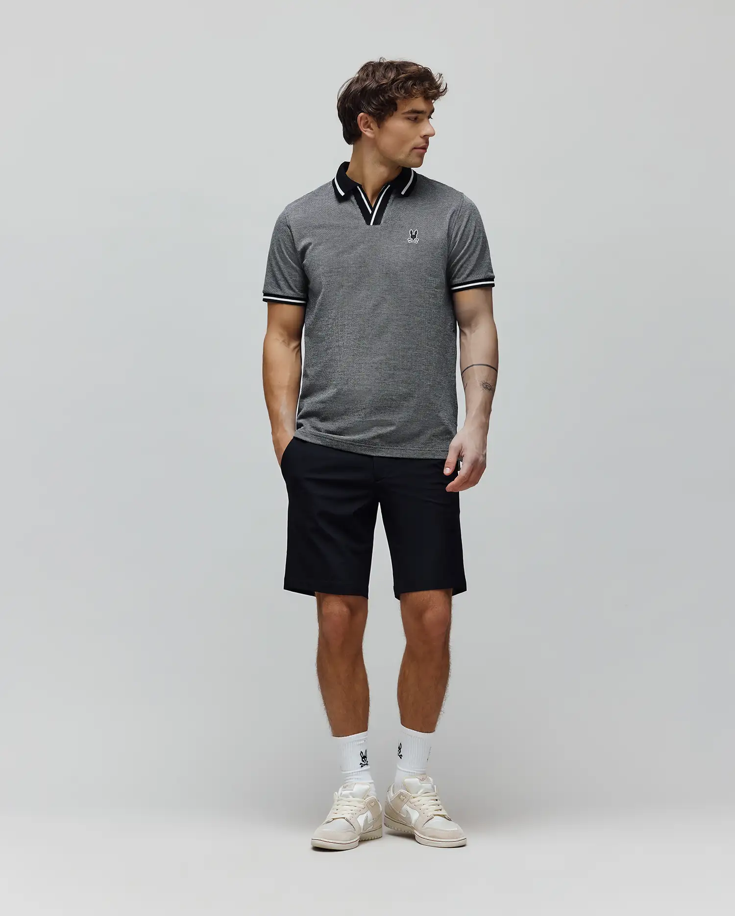 JOSIAH JOHNNY COLLAR JACQUARD POLO - MT0100234 - Image 4