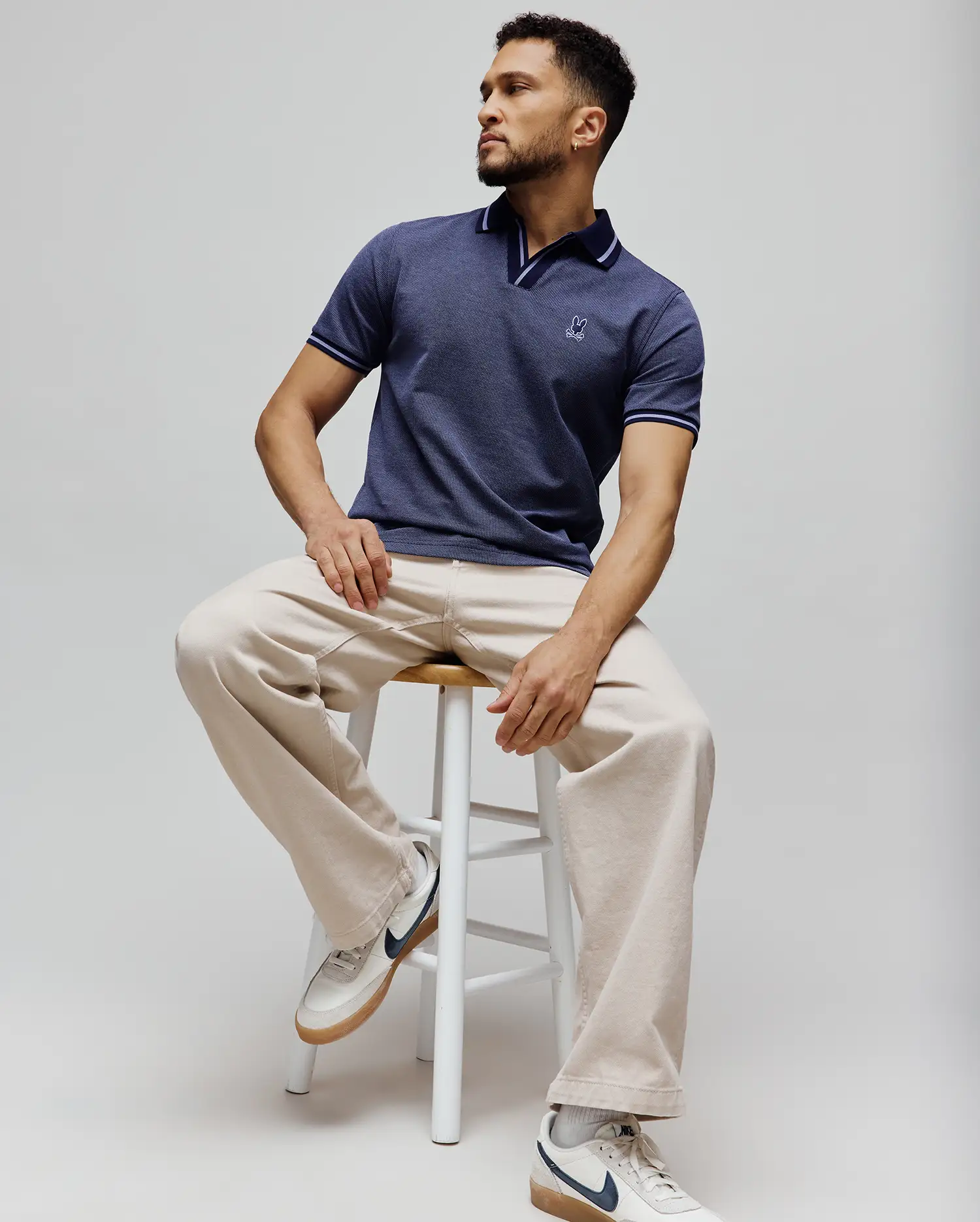 JOSIAH JOHNNY COLLAR JACQUARD POLO - MT0100234 - Image 3
