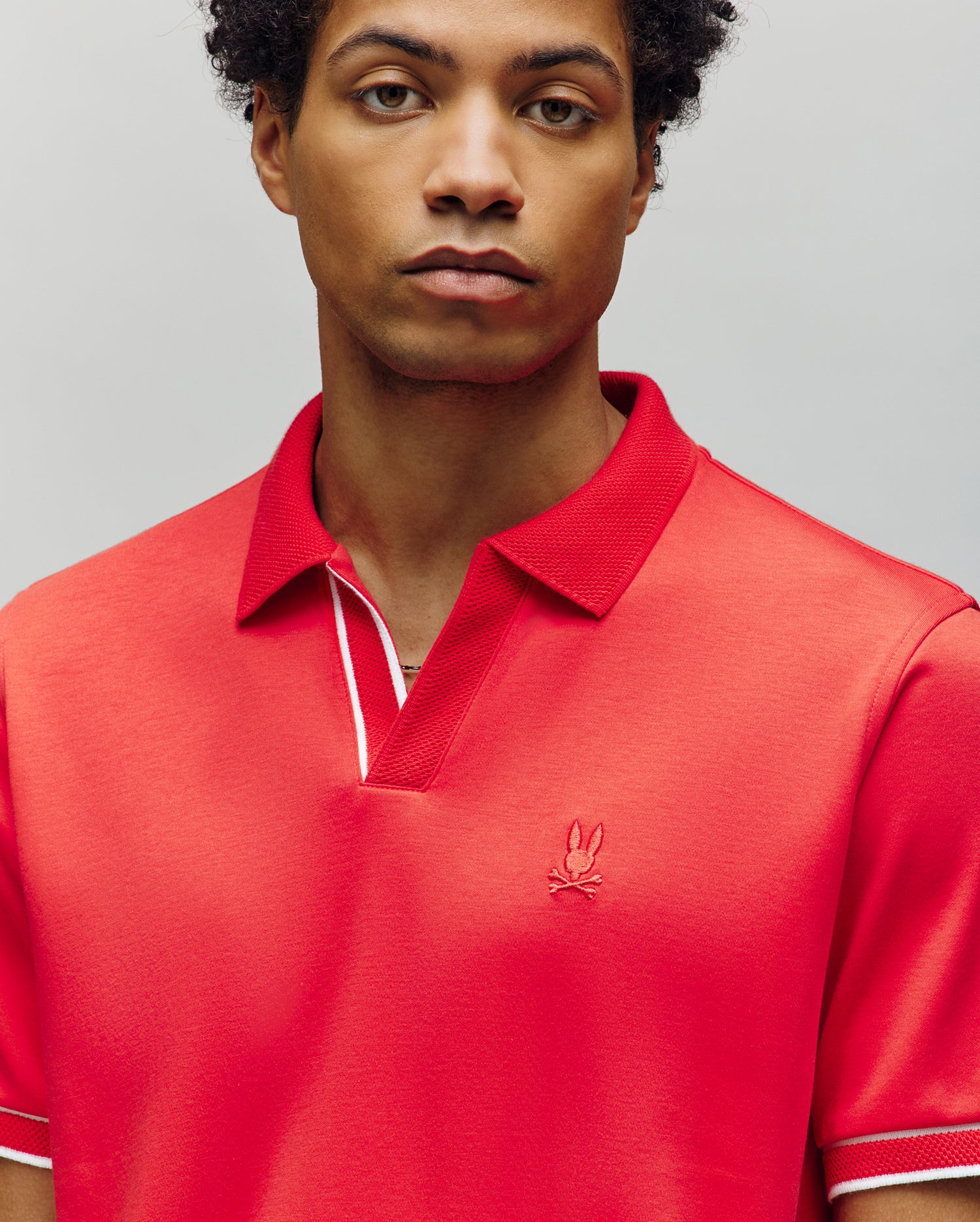 MENS KENDELL INTERLOCK JOHNNY COLLAR POLO - MT0100015 - Image 2