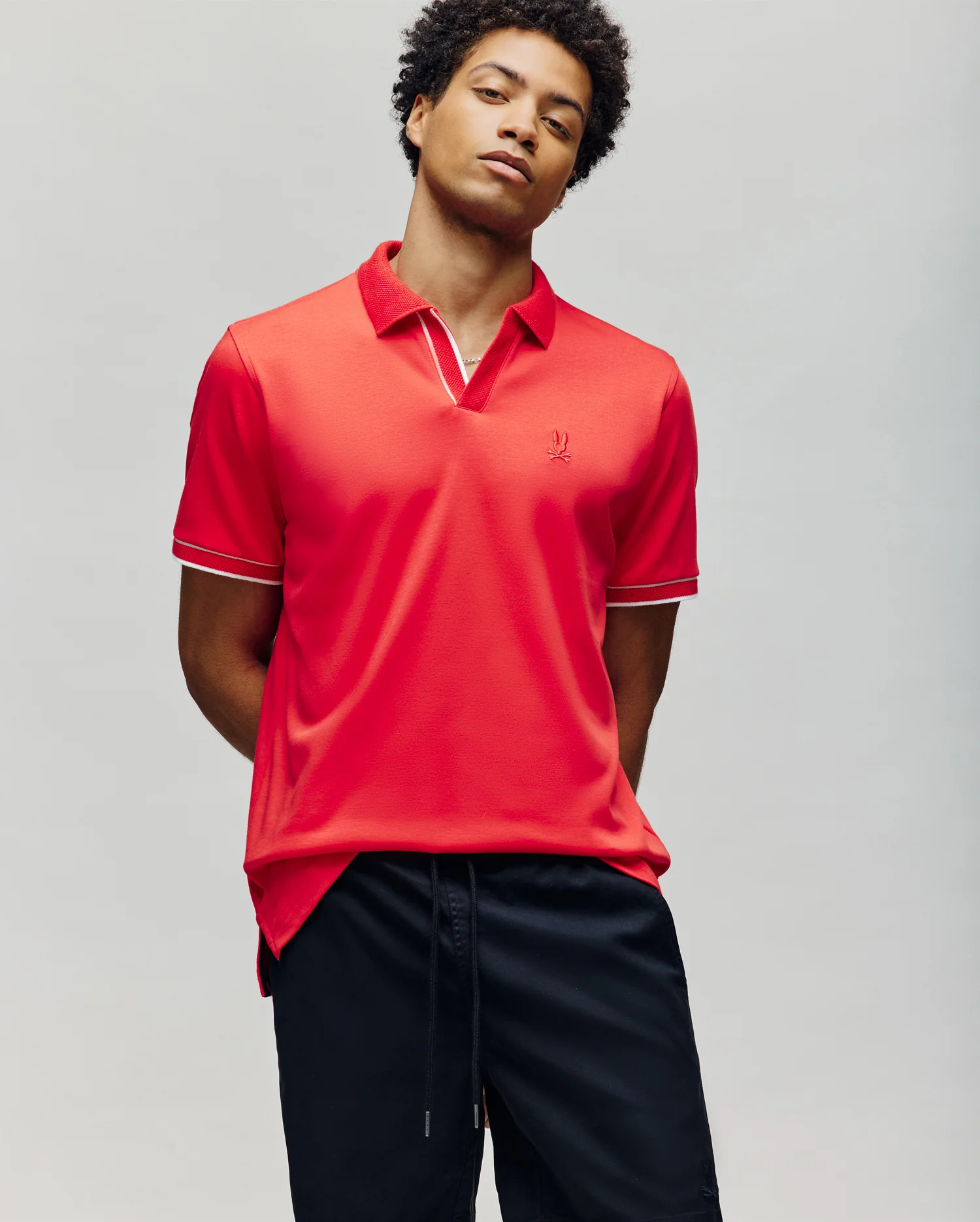 MENS KENDELL INTERLOCK JOHNNY COLLAR POLO - MT0100015 - Image 4