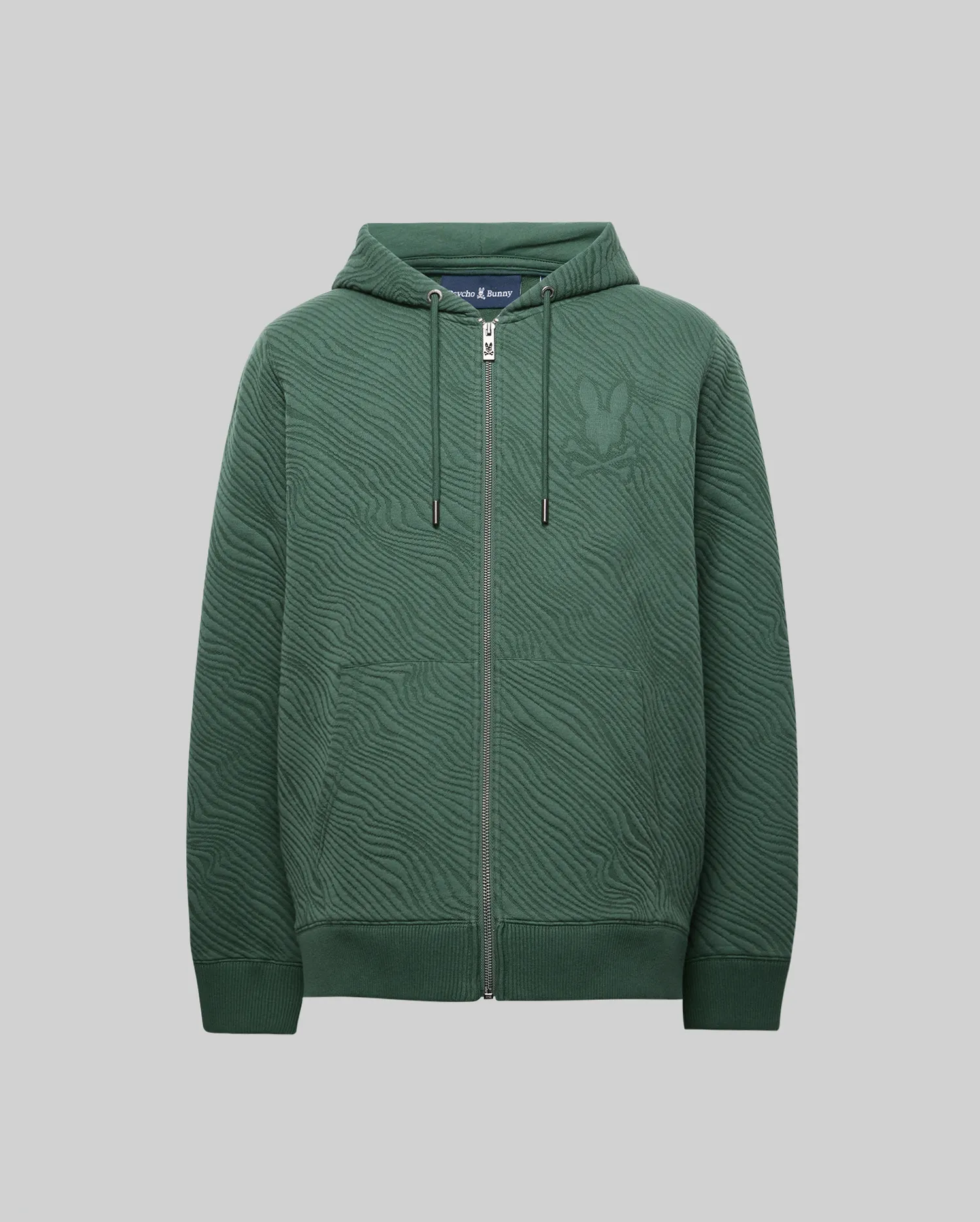 MENS KENDRICK DOUBLE KNIT JACQUARD ZIP TEXTURED HOODIE - MT0500149 - Image 5
