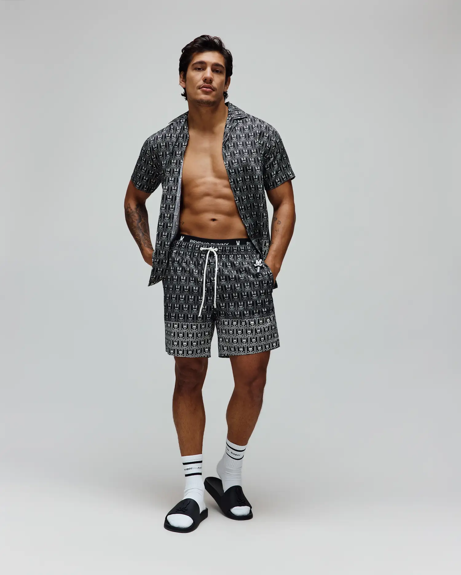 MENS KEON ALL OVER BUNNY SWIM TRUNK 6"  - MB1000099 - Image 4