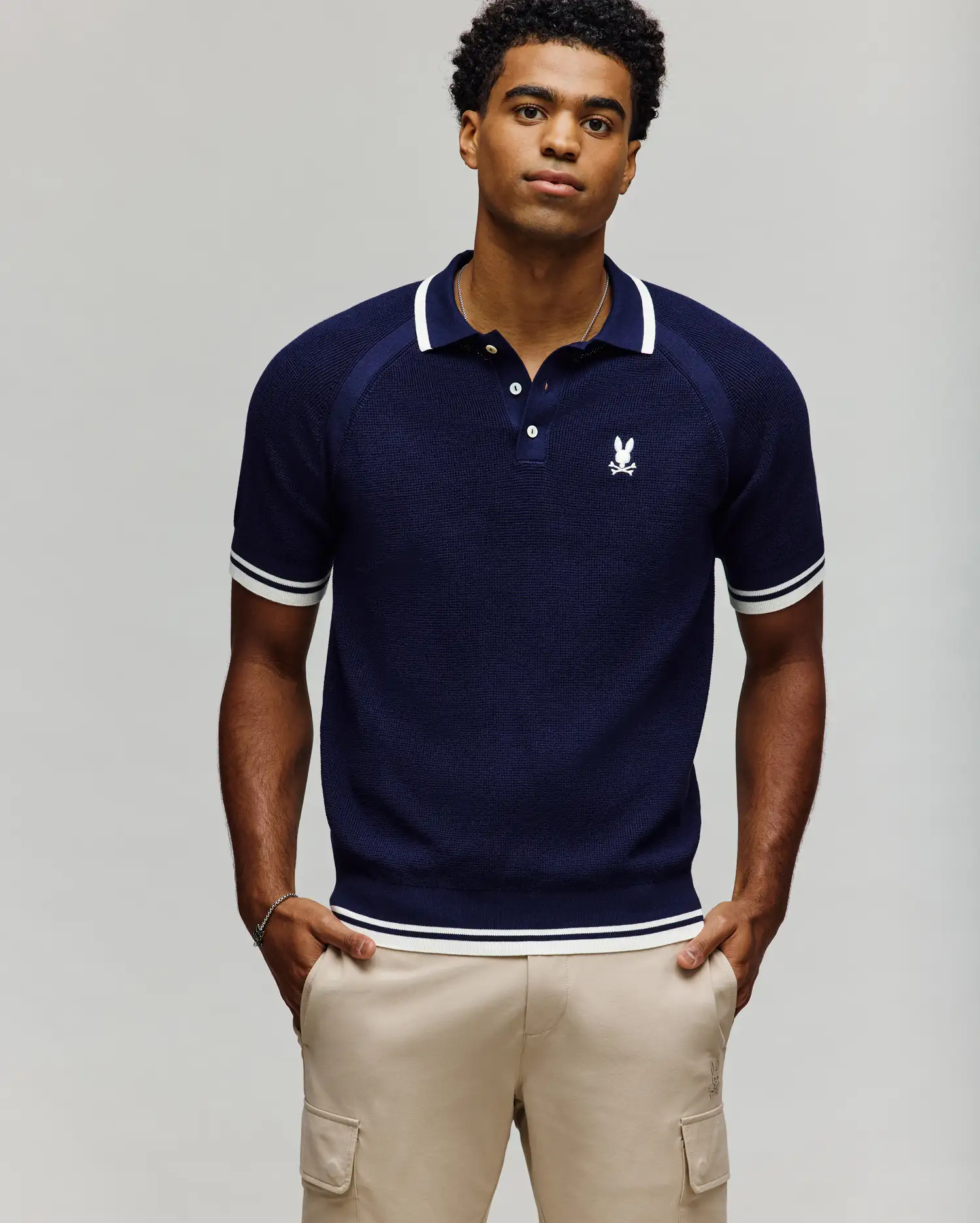MENS LAZARE KNIT POLO - MT0100165 - Image 3