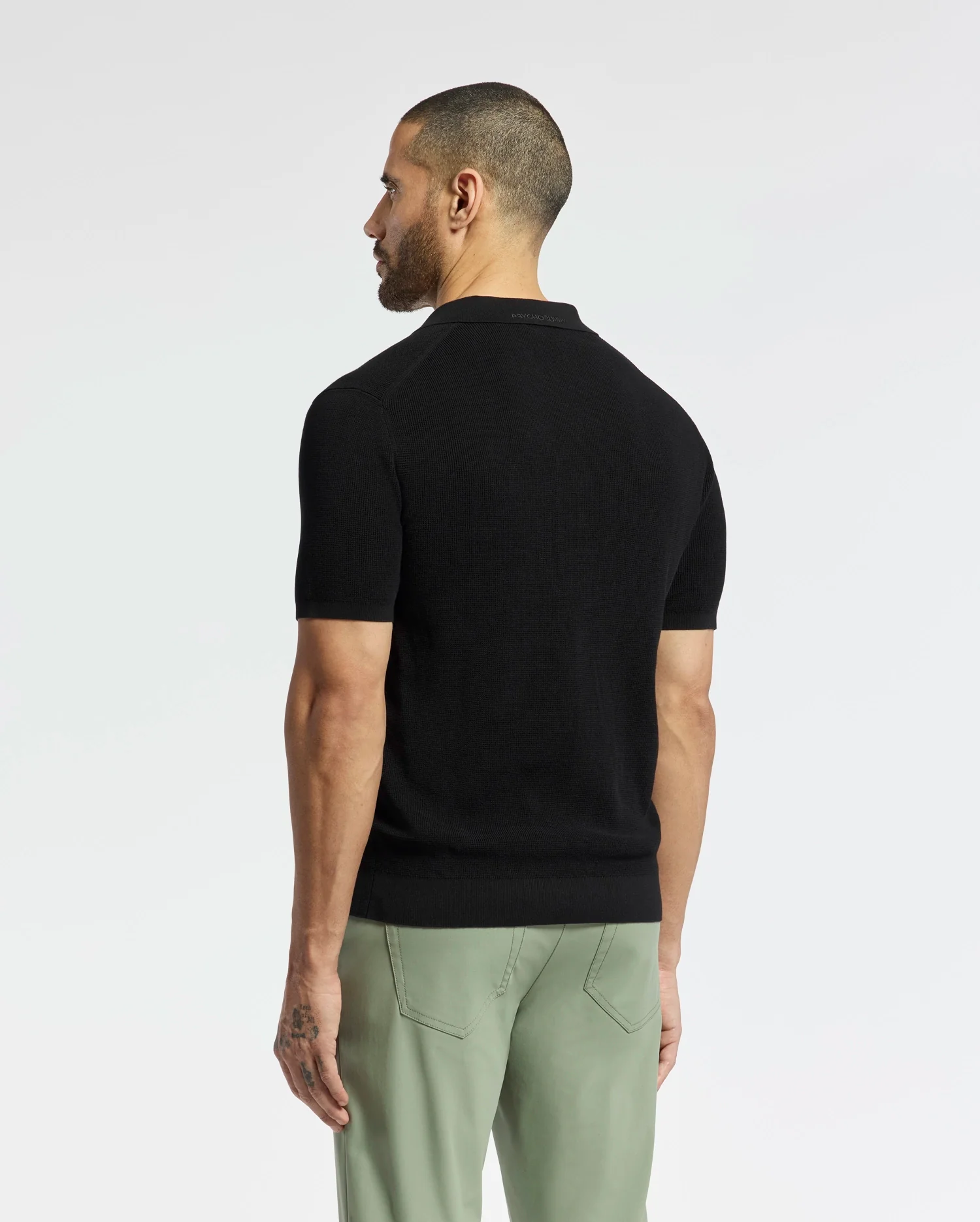 MENS LEETON KNIT POLO SHIRT - B6E562F200 - Image 4