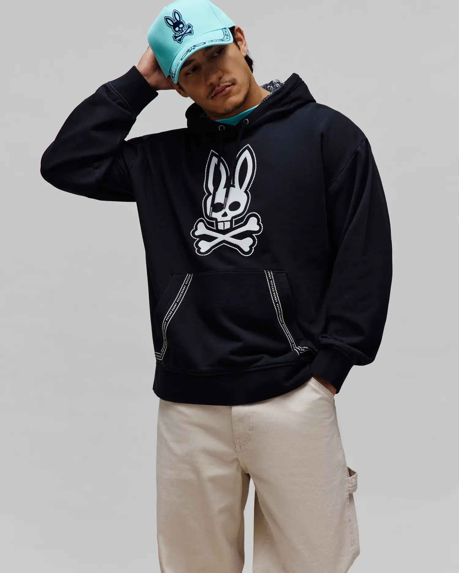 MENS LUKE PAISLEY OVERSIZED HOODIE - MT0500125