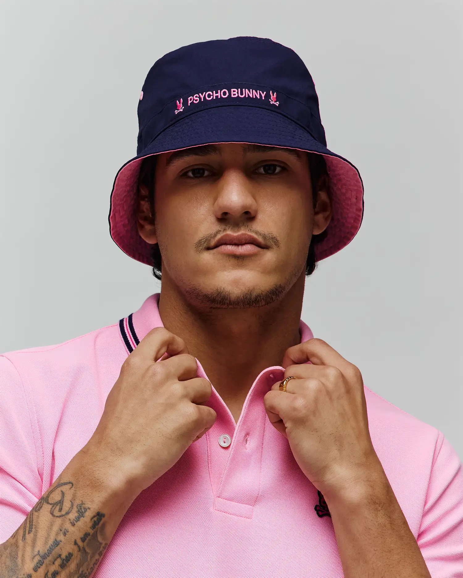 MENS LUKE REVERSIBLE BUCKET HAT - MO1500092 - Image 3