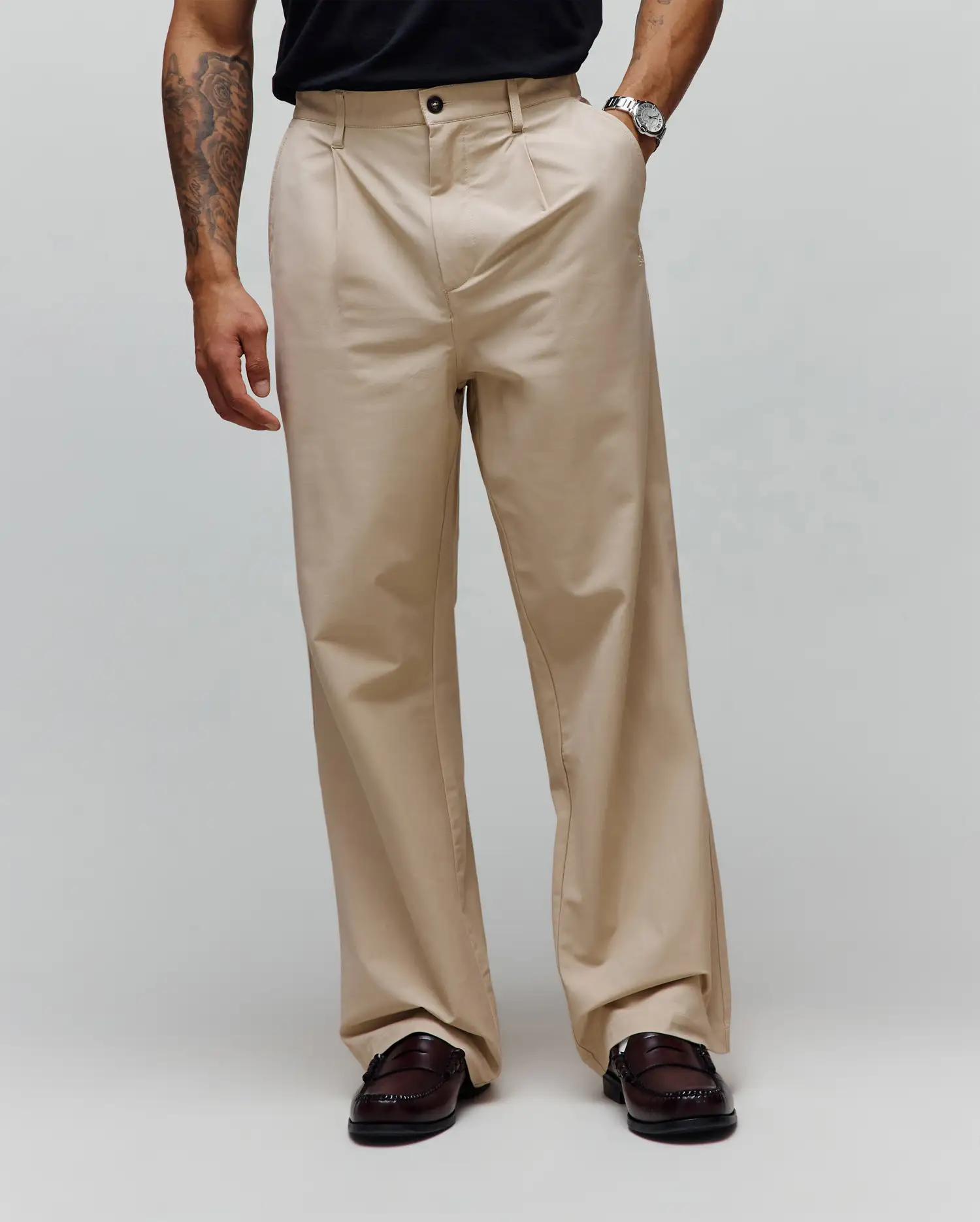 MENS MALIK WIDE LEG PANT 30 L - MB0600033
