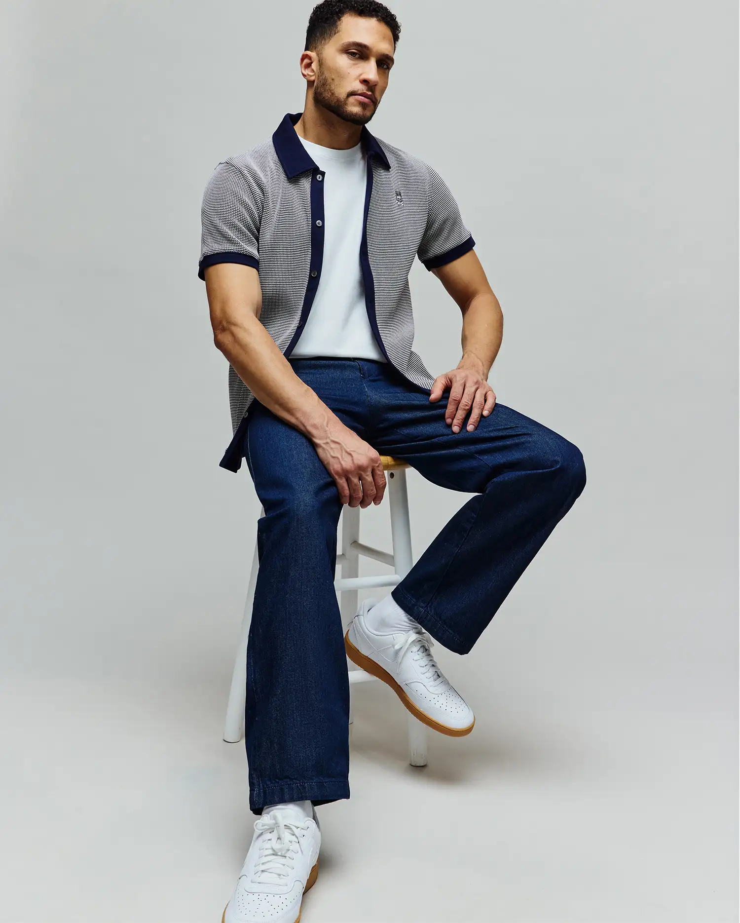 MENS MAXTON WAFFLE SHIRT - MT0300165 - Image 3
