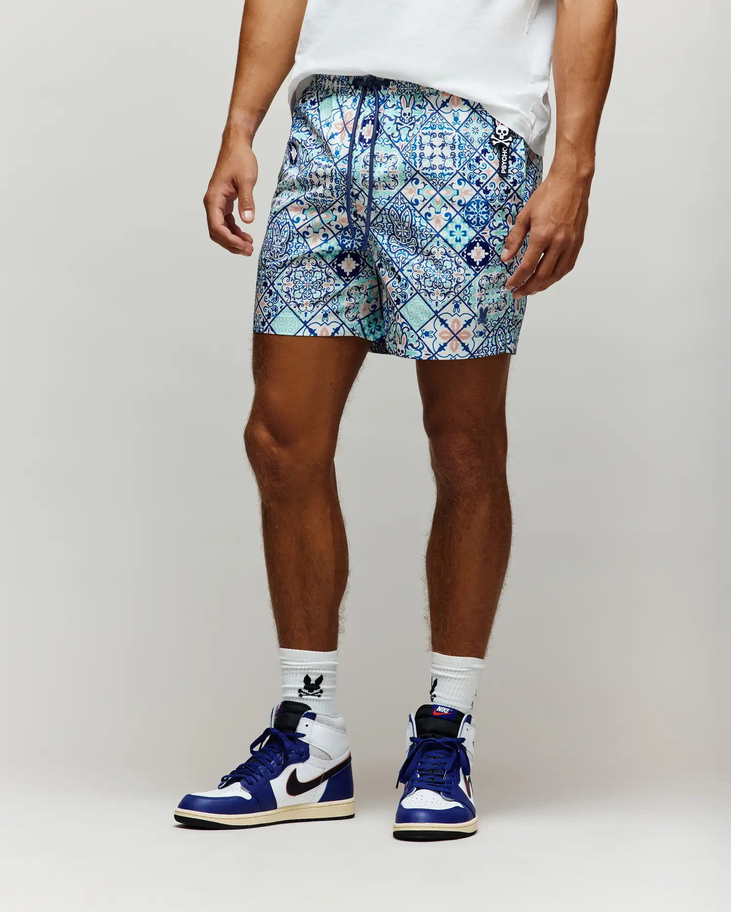 MENS NIVAR ALL OVER PRINT SWIM TRUNK 6" - MB1000044