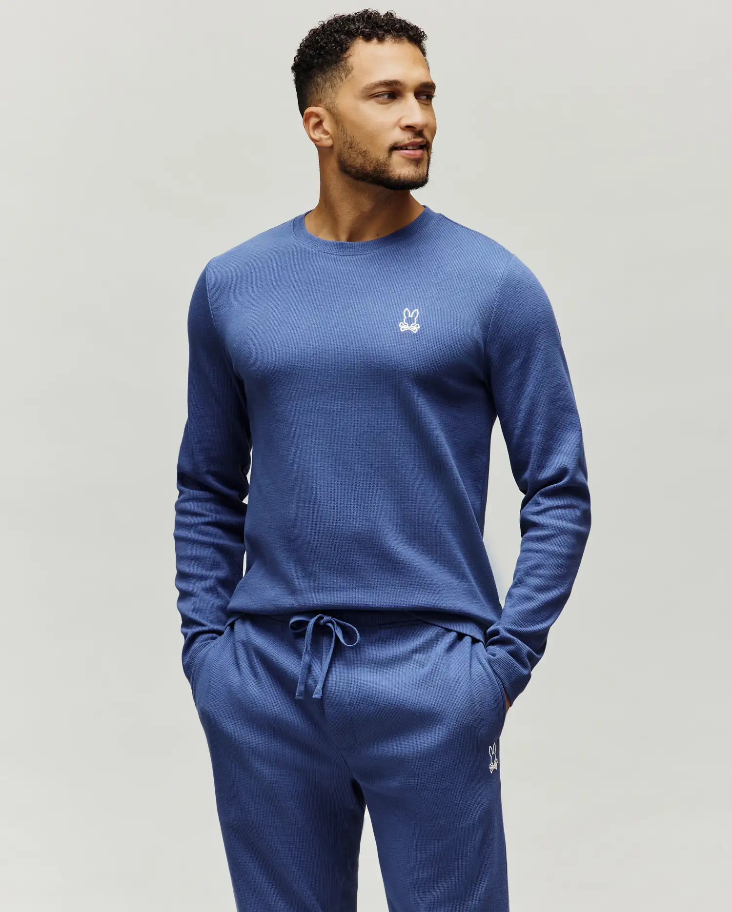 MENS NOE WAFFLE LOUNGE LONG SLEEVE TEE - MO1400026 - Image 3