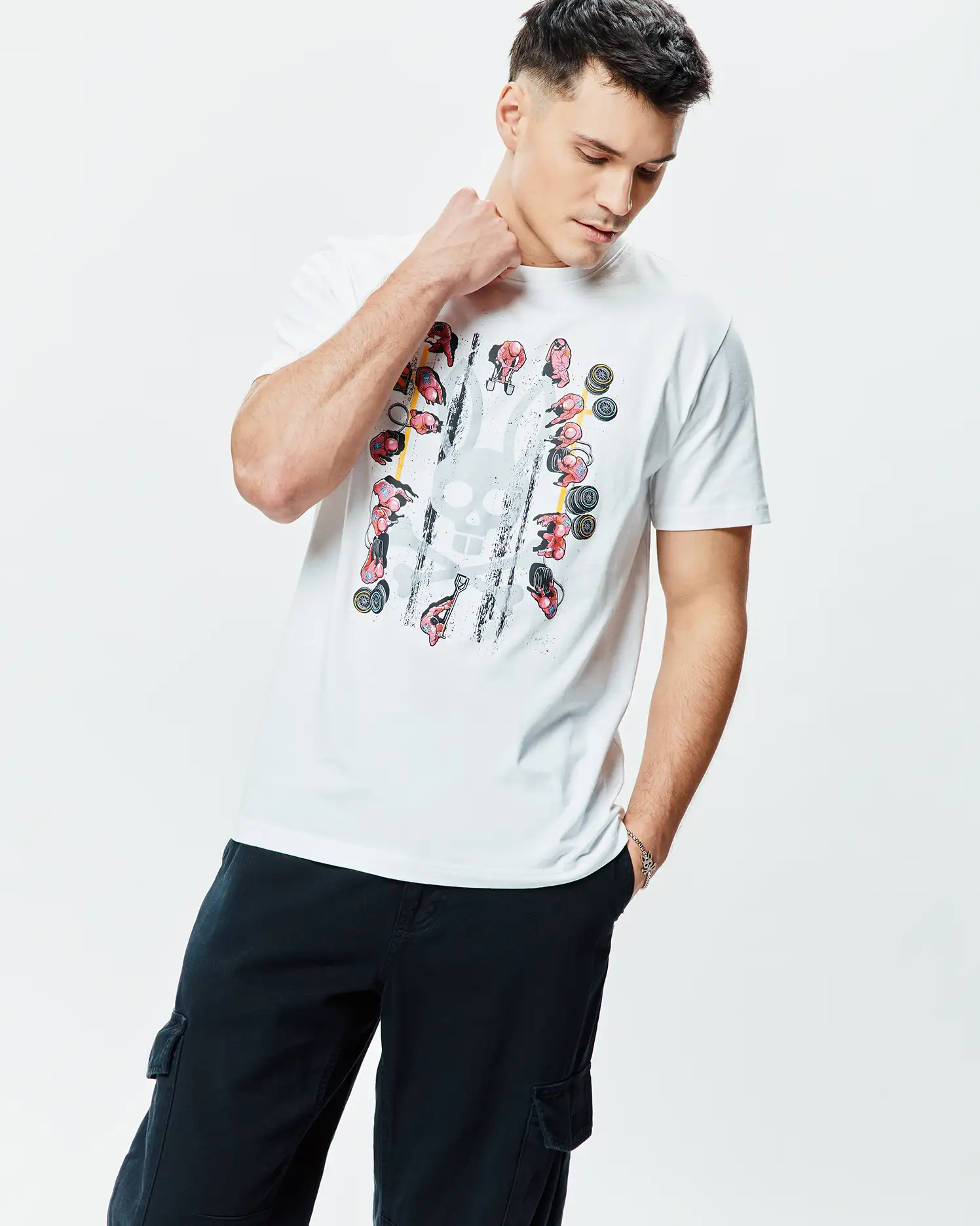 MENS RACE BUNNY GRAPHIC TEE - MT0200597 - Image 2