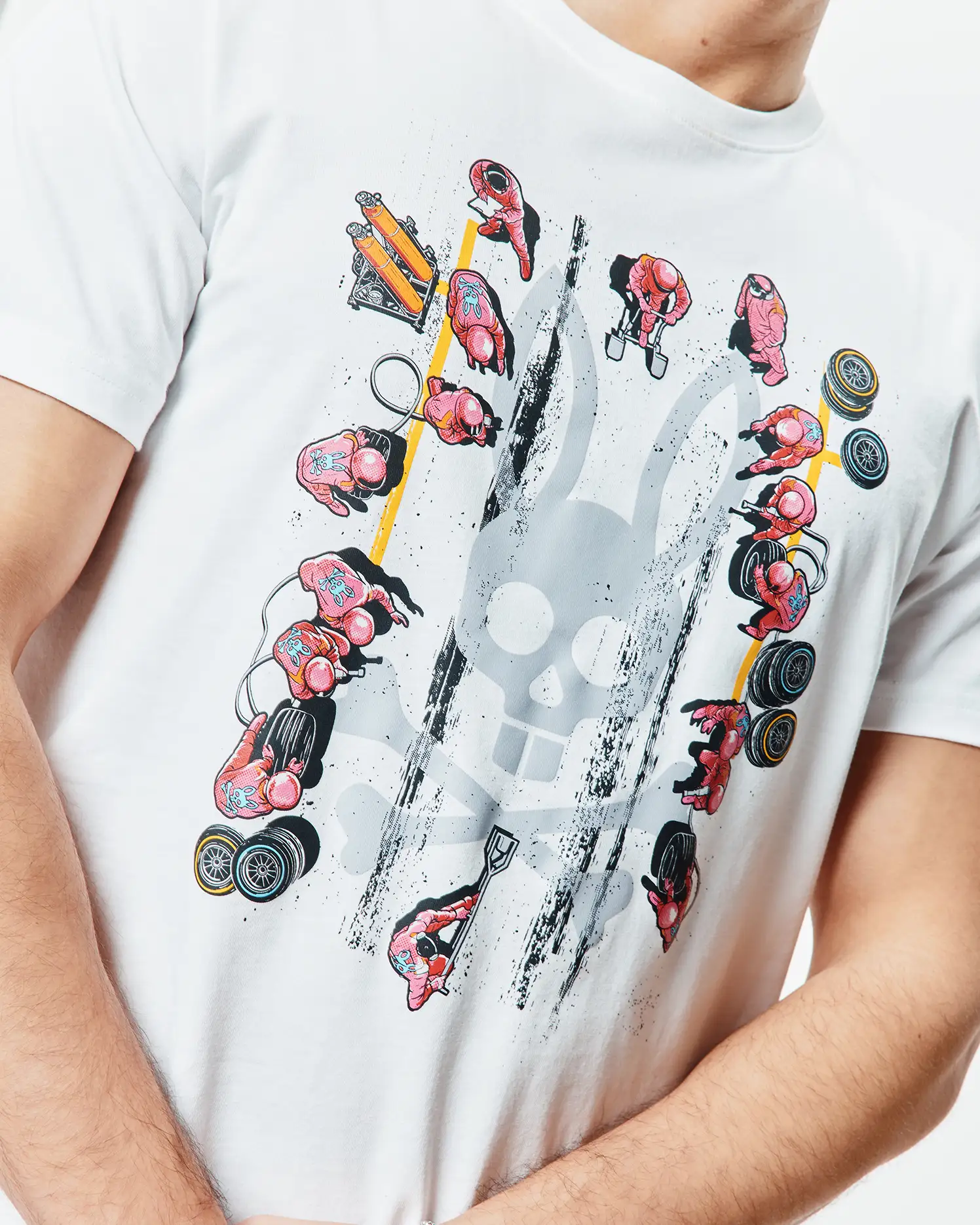 MENS RACE BUNNY GRAPHIC TEE - MT0200597 - Image 3