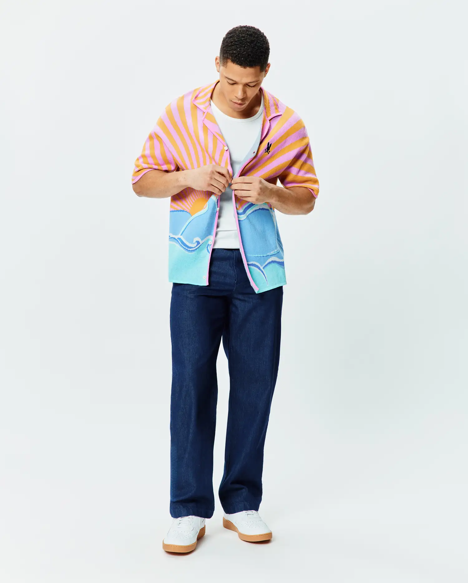 MENS RAY RELAXED FIT JACQUARD SHIRT - MT0300121 - Image 5