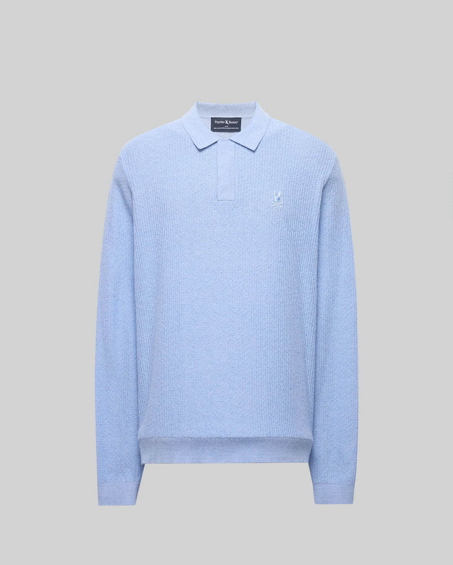 MENS ROMAN LONG SLEEVE KNIT POLO - MT0100153 - Image 5