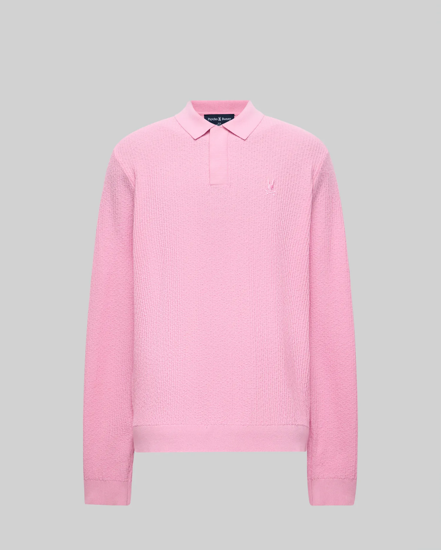 MENS ROMAN LONG SLEEVE KNIT POLO - MT0100153 - Image 4