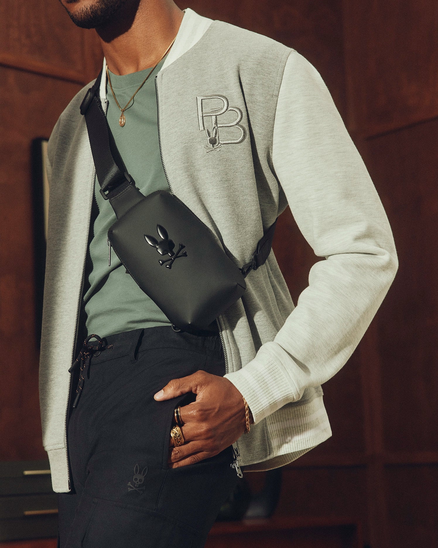 MENS RUBBERIZED CROSSBODY - B6A635F200 - Image 3